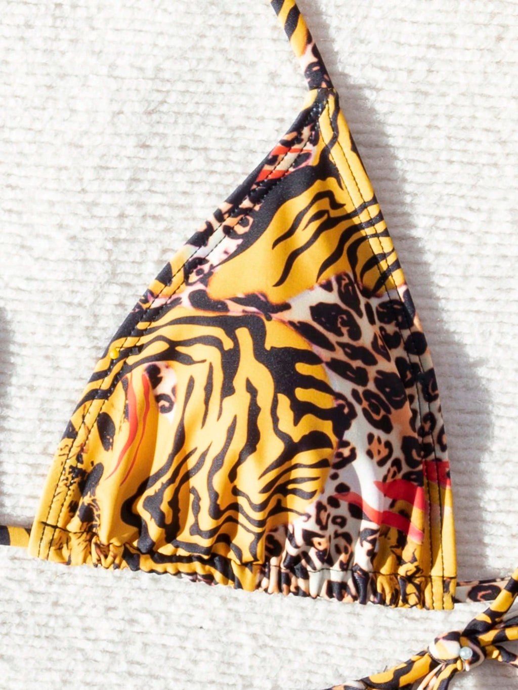 Bestselling Sexy Leopard Print Halter Tie Bikini Set, Open Back