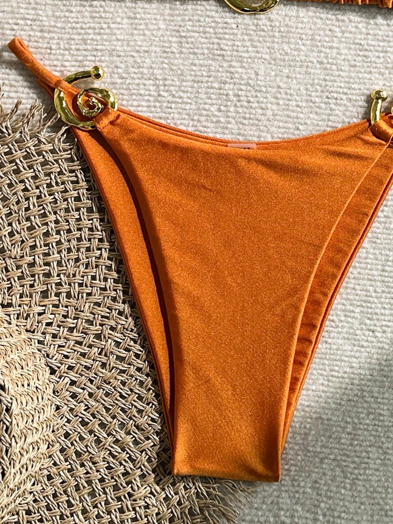 Swim Chiccia Women's Solid Color Fashionable Sexy Bikini Set Summer