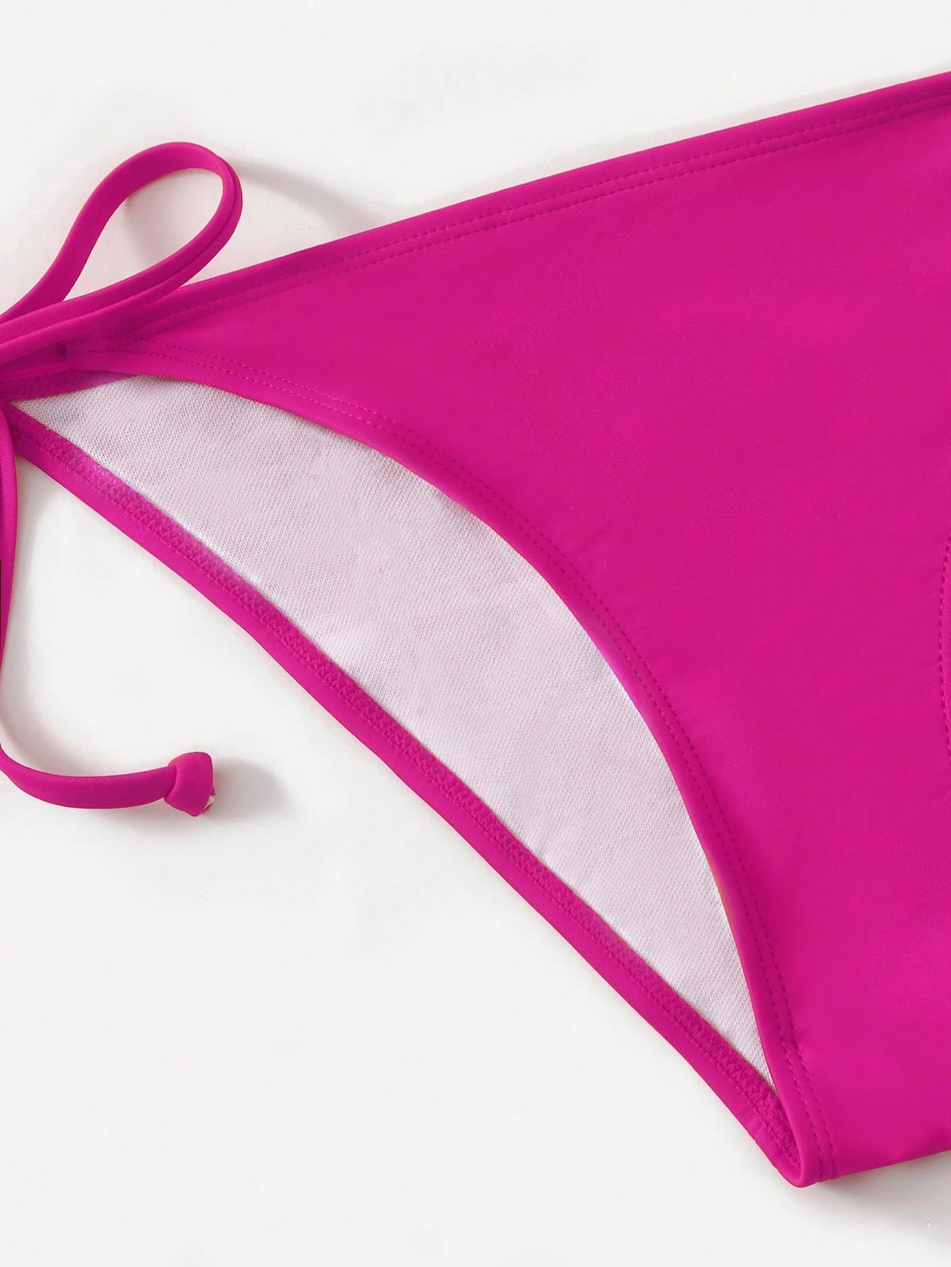 Swim Basics Ladies Solid Color Halter Strap Simple Fashionable Bikini