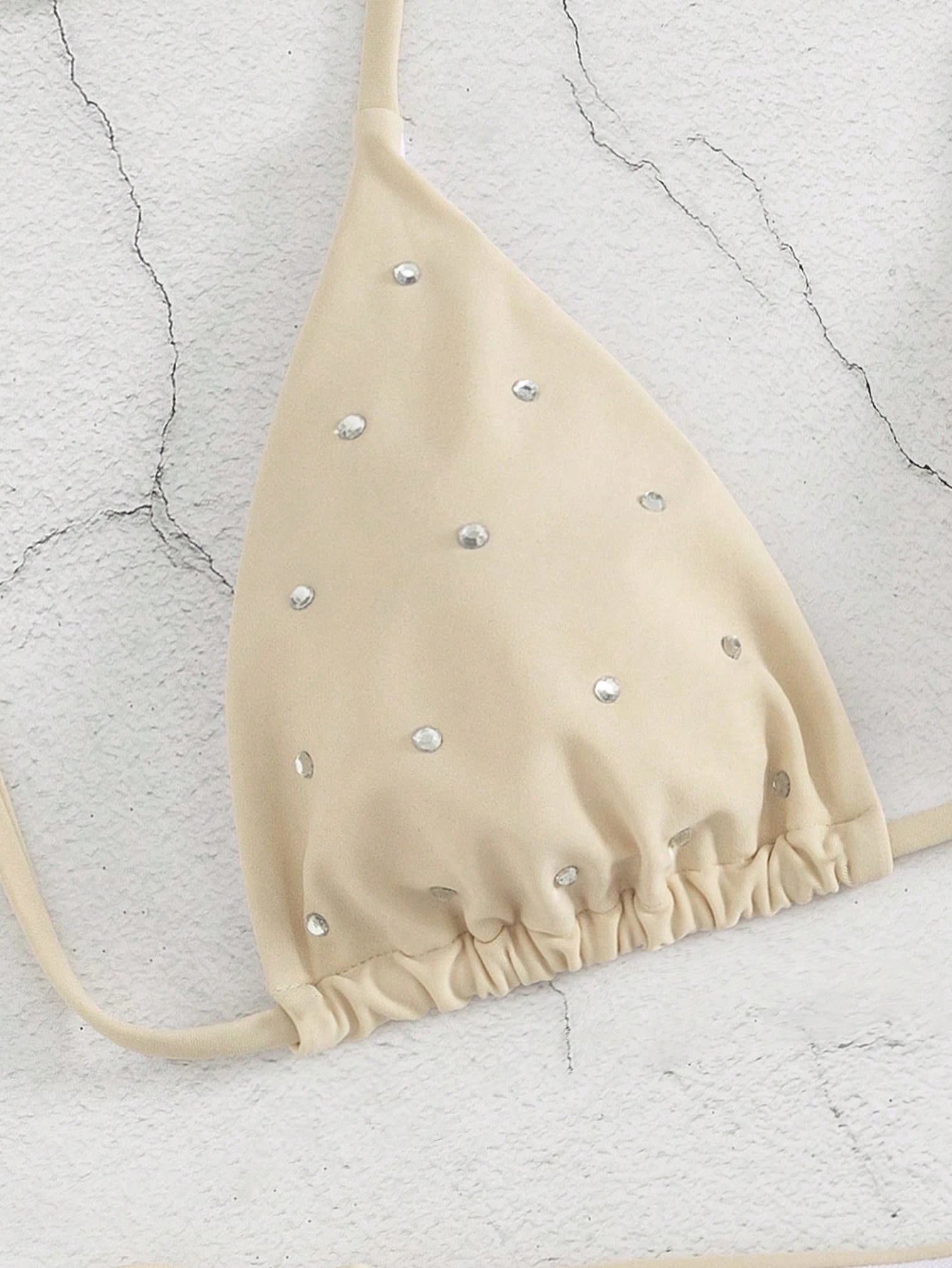 New Arrival Women Rhinestone Decor Bikini Two Pieces Swimwear Set, European & Am