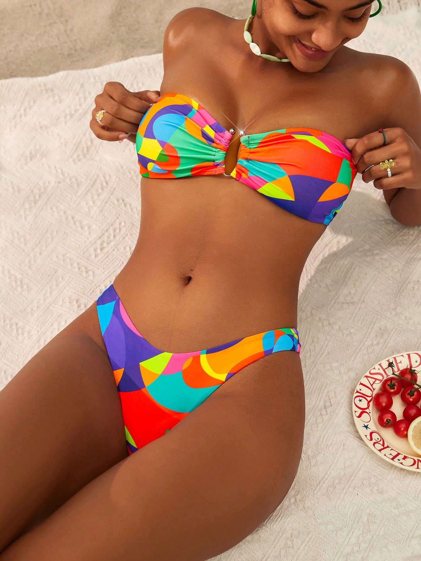 Swim Vcay Women's Colorful Printed Bikini Set, For Summer Beach Vacation - image 6