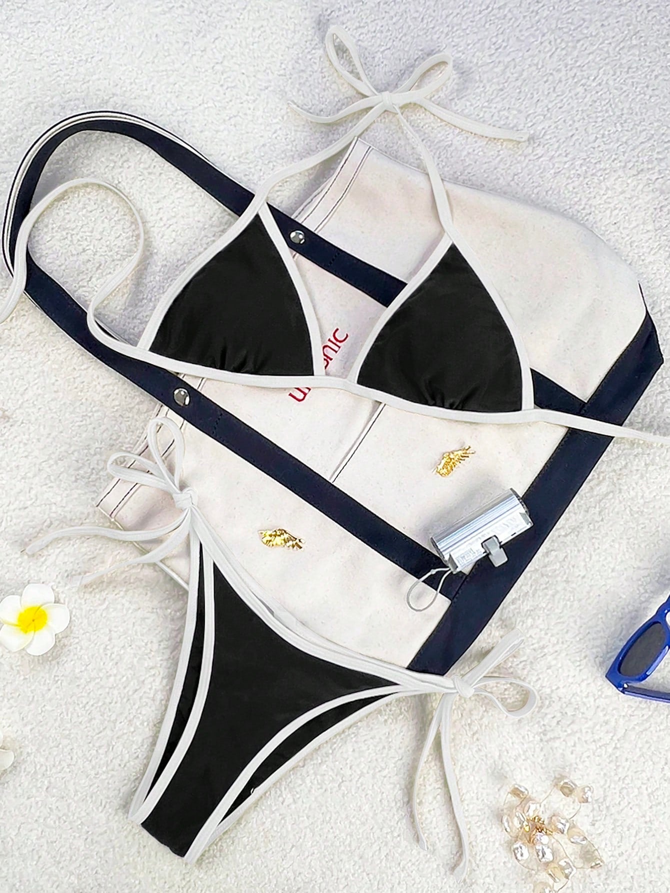 Swim Mod 2026 Spring/Summer Women's Swimsuit, Spaghetti Strap Halter