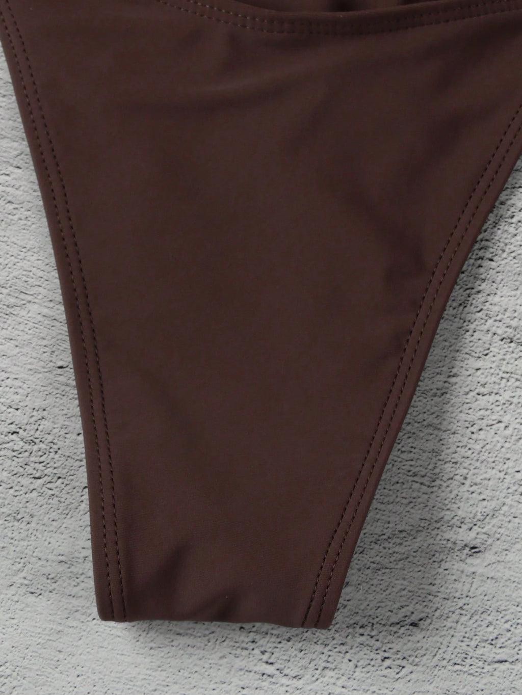 American Style Sexy Solid Brown Color Bikini Swimsuit For Women