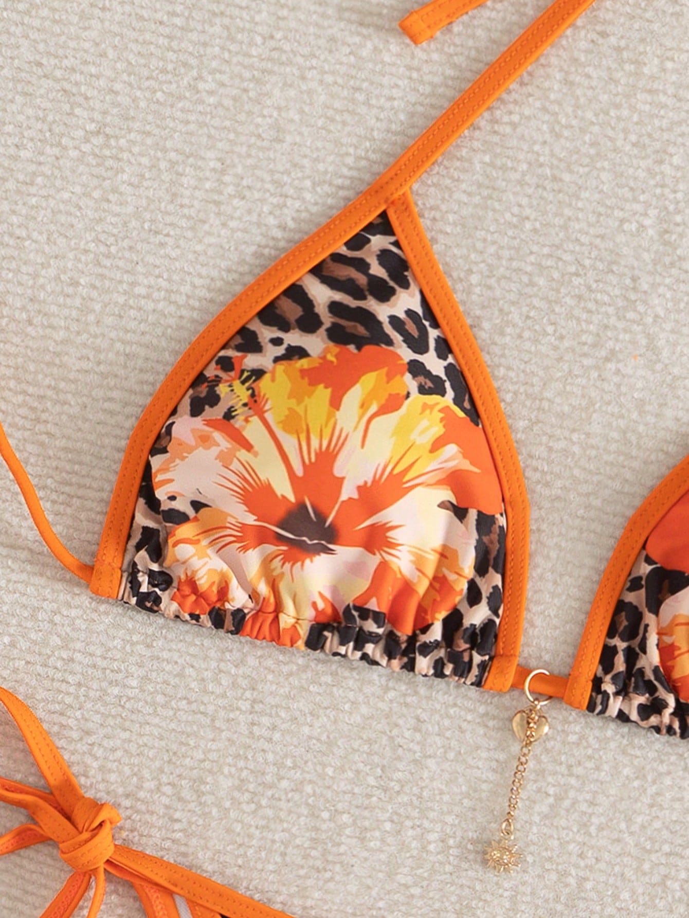 Swim SXY Women's New Floral Print Tie Side 2-Piece Bikini Swimsuit