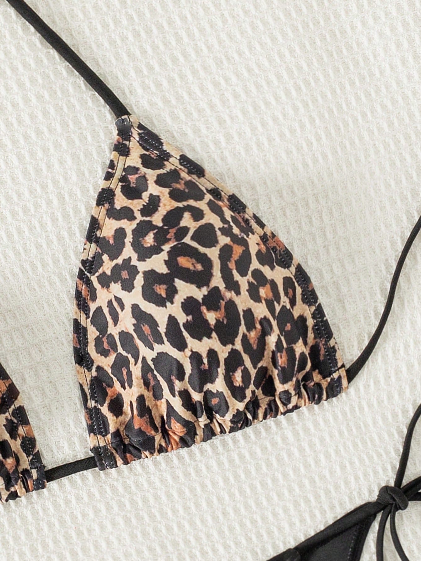 Swim Vcay 2026 Spring/Summer Women's Random Leopard Print Side Tie