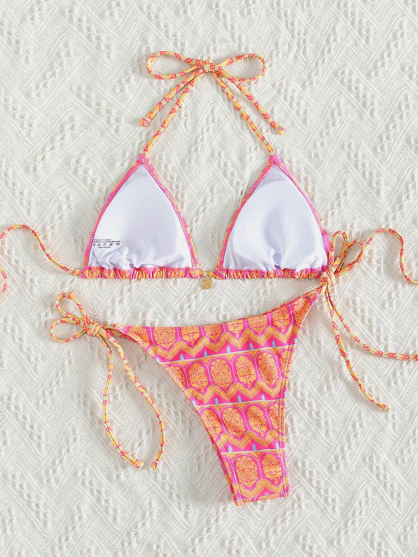 Swim Vcay Summer Beach Floral Printed Swimwear Set