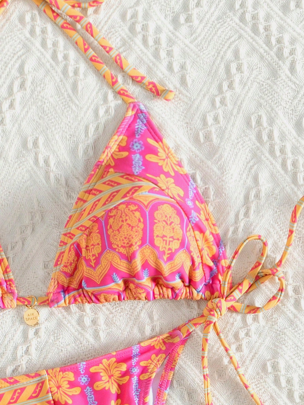 Swim Vcay Summer Beach Floral Printed Swimwear Set