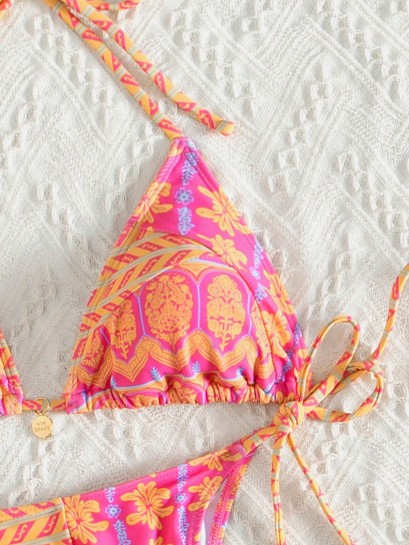 Swim Vcay Summer Beach Floral Printed Swimwear Set