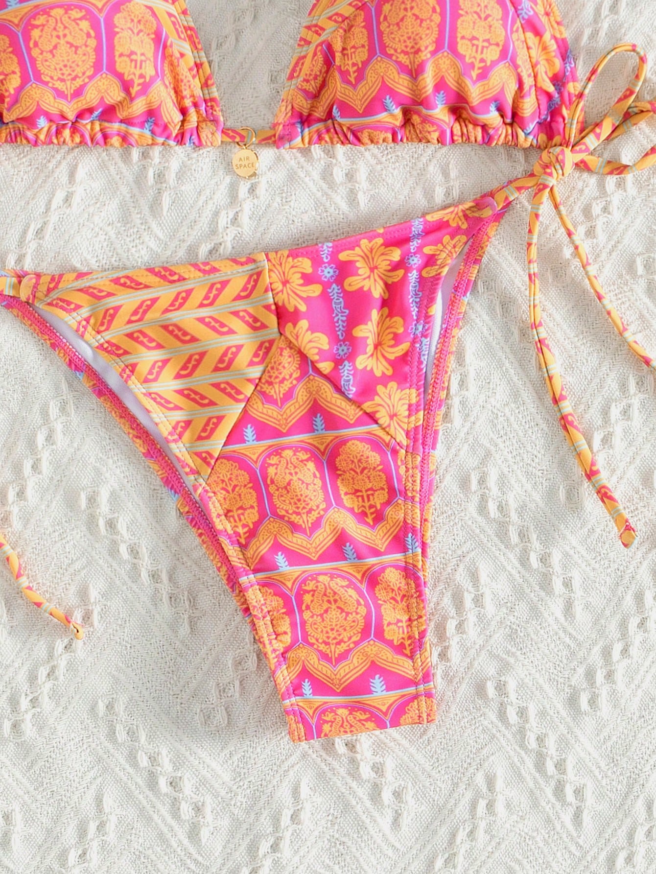 Swim Vcay Summer Beach Floral Printed Swimwear Set