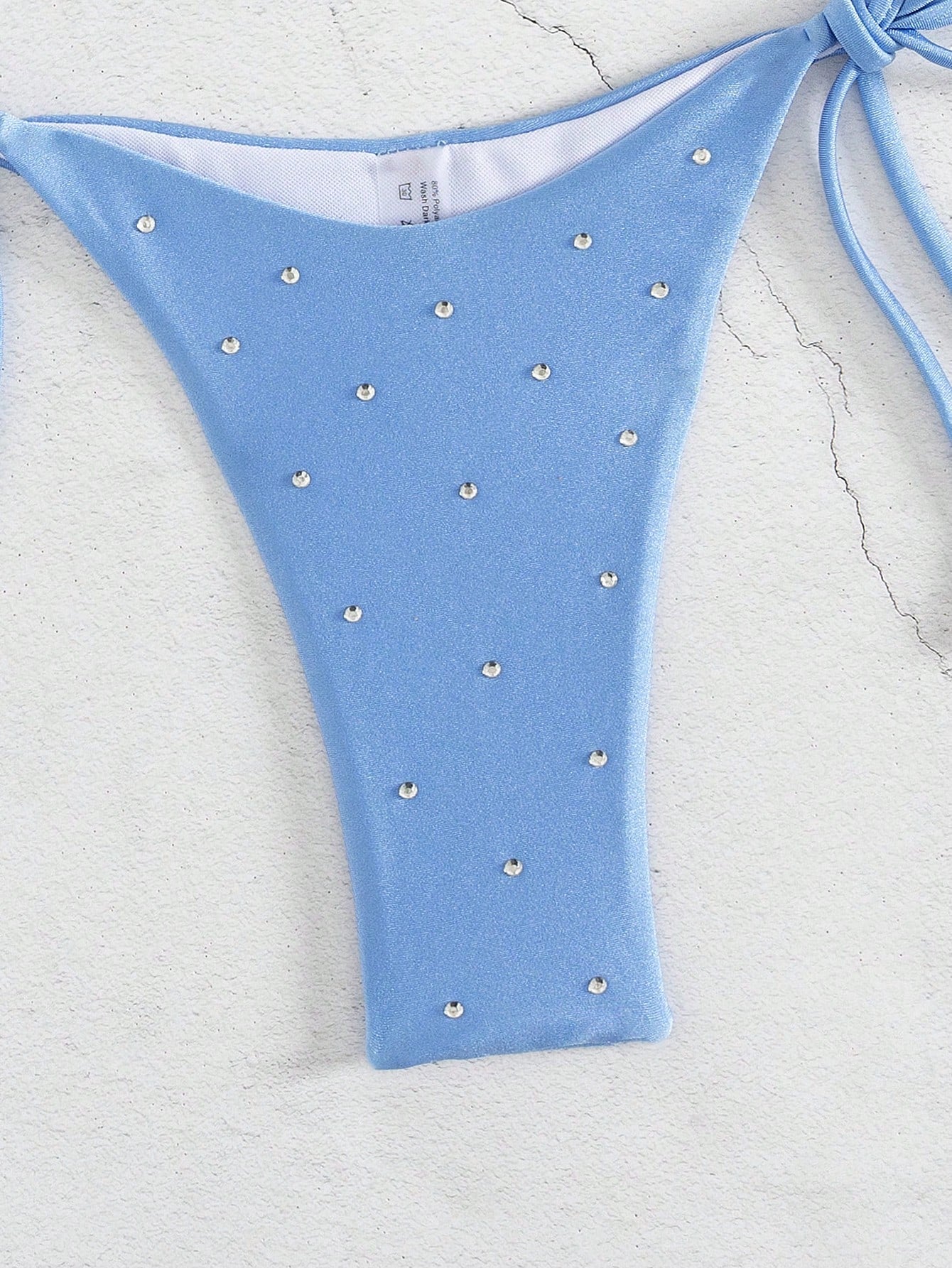 New Arrival Women Rhinestone Decor Bikini Two Pieces Swimwear Set, European & Am