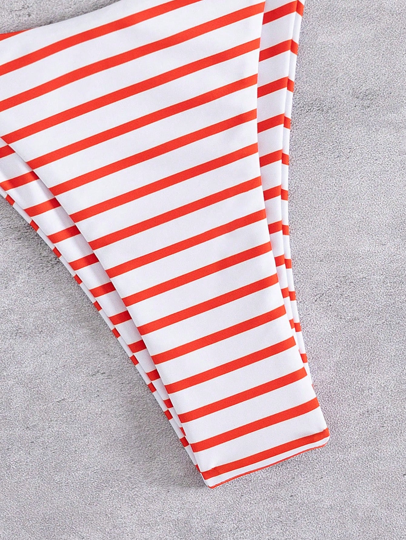 New Striped Triangle Bikini Set With Metal Pendant Decor, Spaghetti Strap Backless Party Beach Swimwear For - image 19