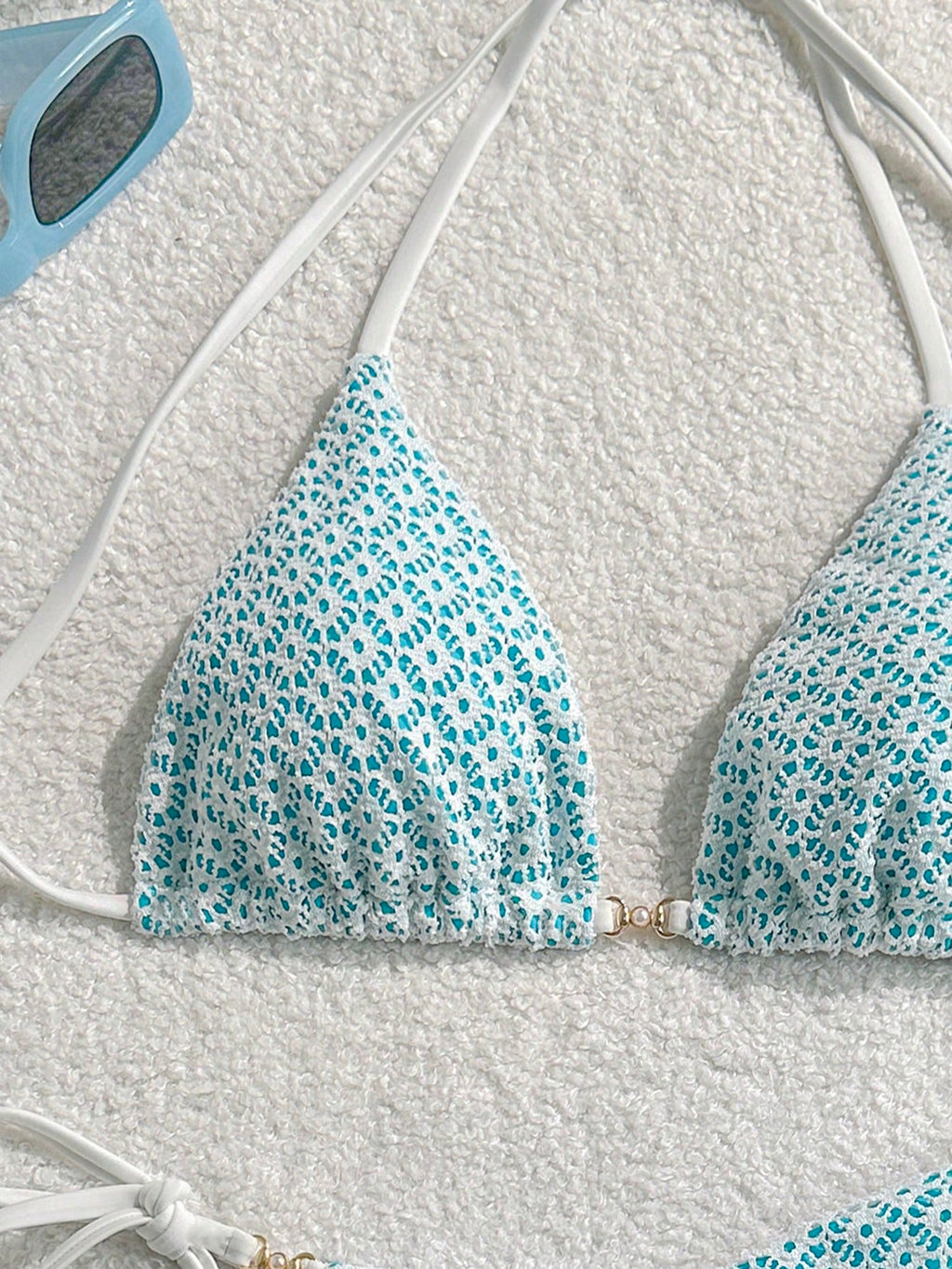 Swim Mod Springbreak Women's Sexy Halter Tie Front Bikini Set, Summer