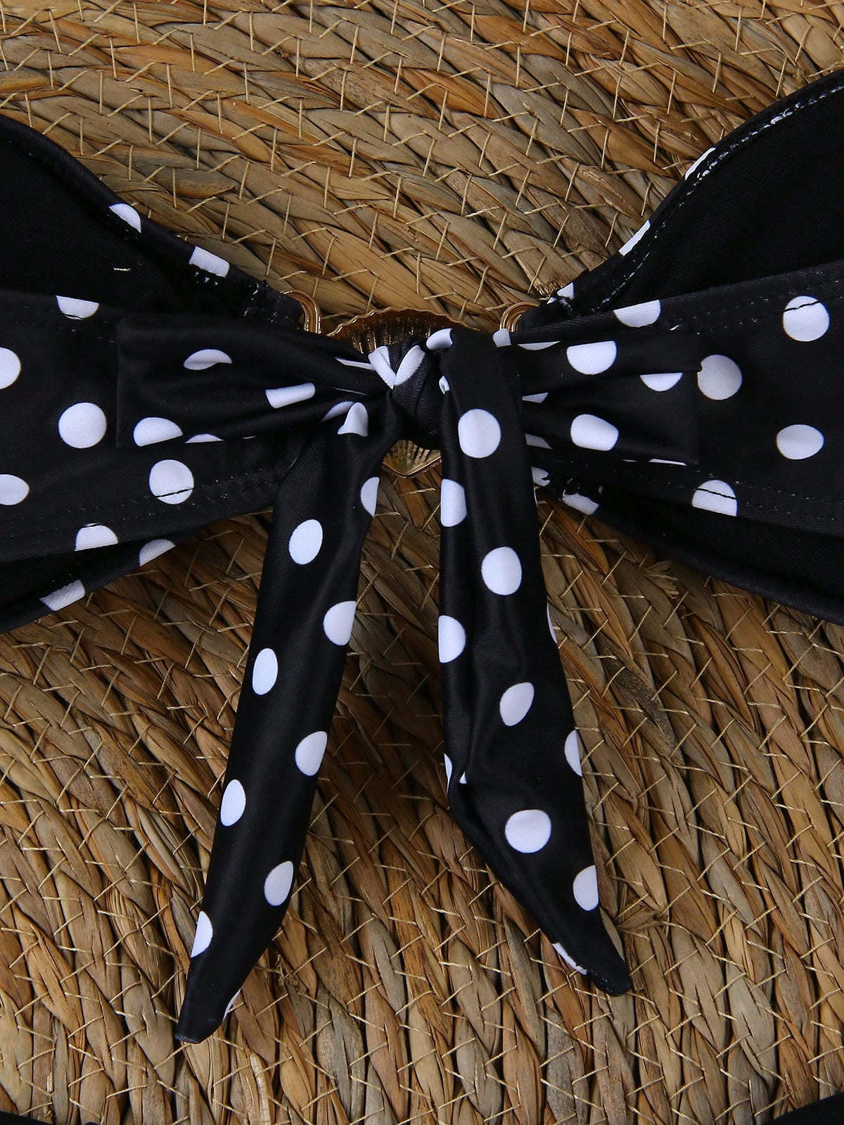 Polovedo Official New Arrival Spring/Summer European And American Elegant Sexy Casual Navy Blue & White Polka - image 6