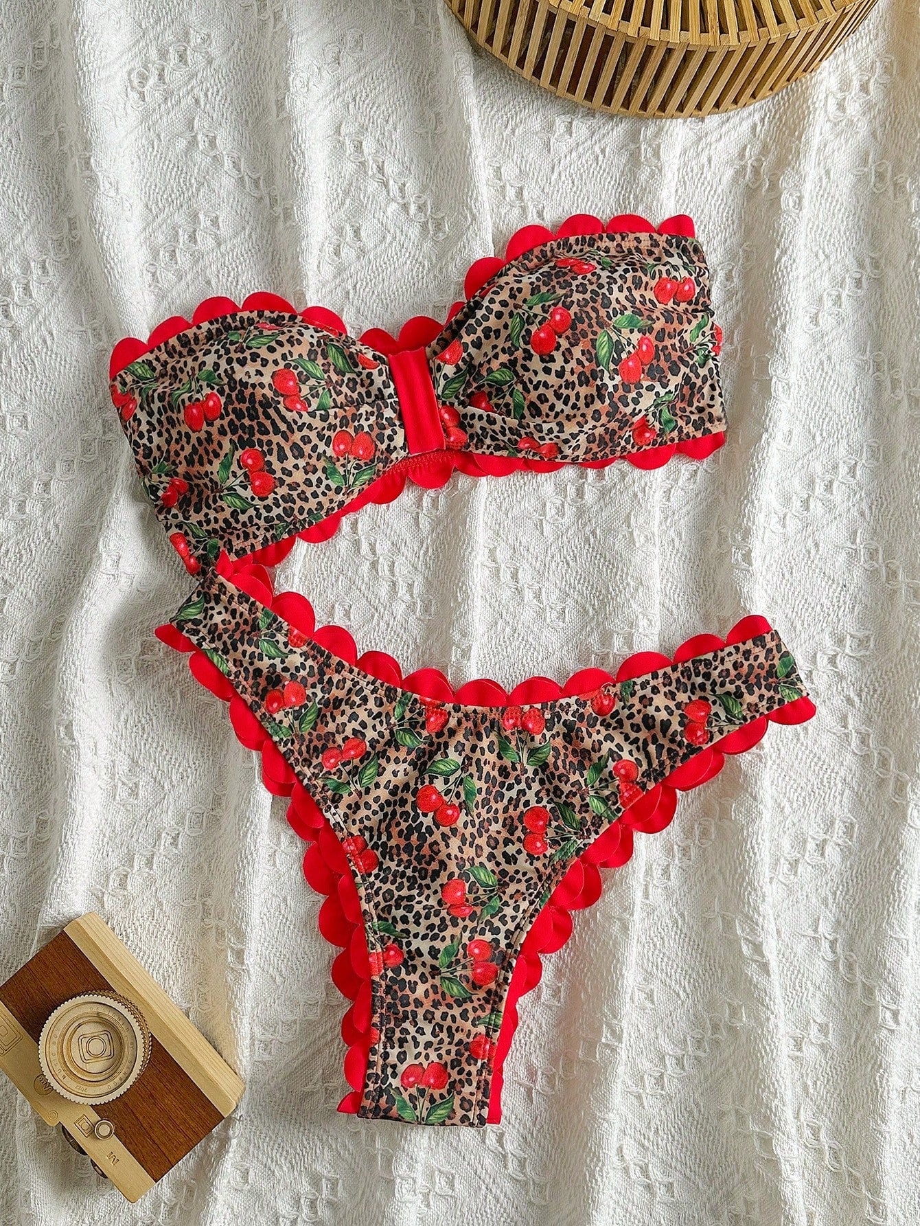 Swim Vcay 2026 New Spring/Summer Women 2 Pieces Swimwear, Elegant Casual Beach Vacation Swimwear Set - image 7