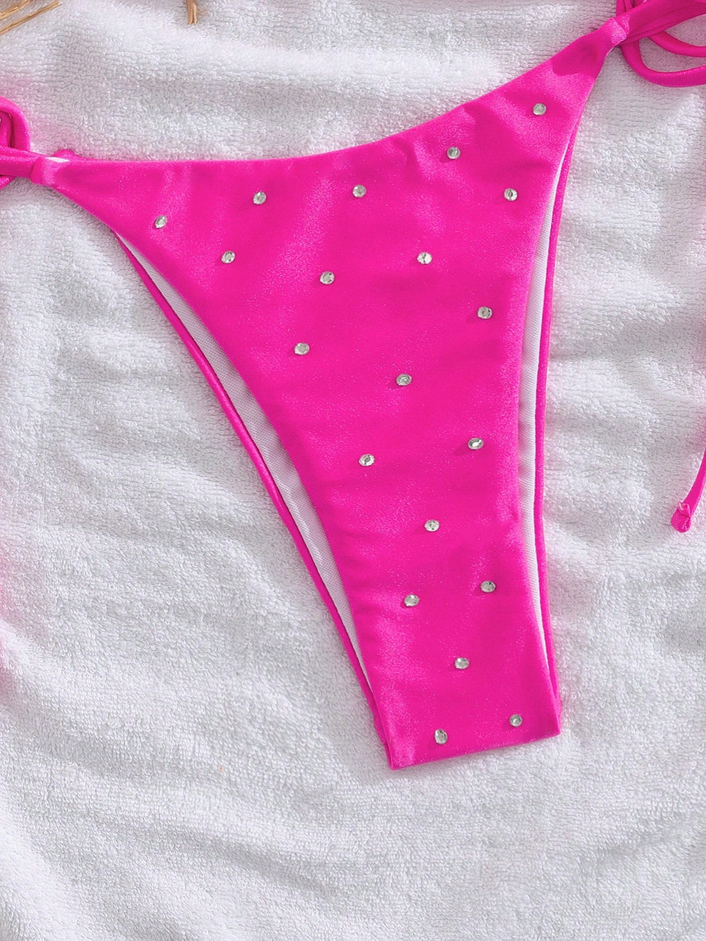 New Arrival Women Rhinestone Decor Bikini Two Pieces Swimwear Set, European & Am