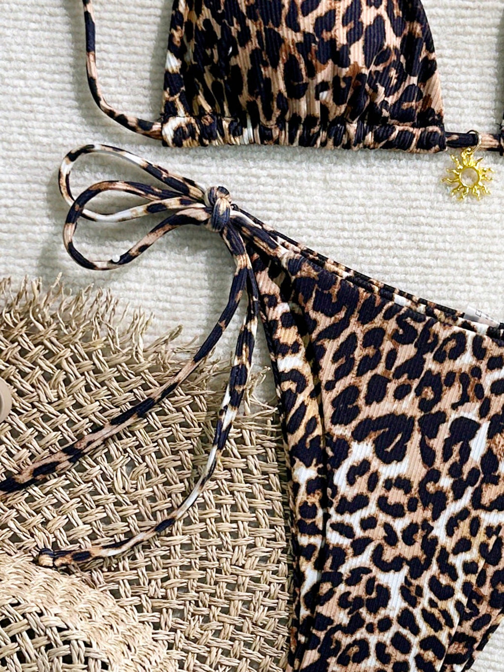 2025 Women's Sexy Leopard Print Bikini 2-Piece Swimwear Vacation