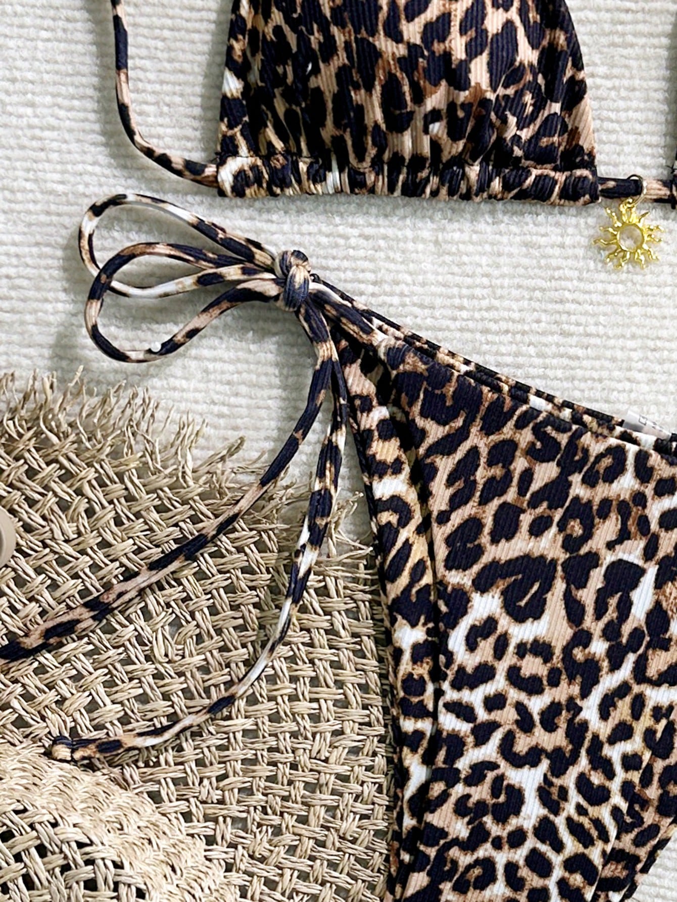2025 Women's Sexy Leopard Print Bikini 2-Piece Swimwear Vacation