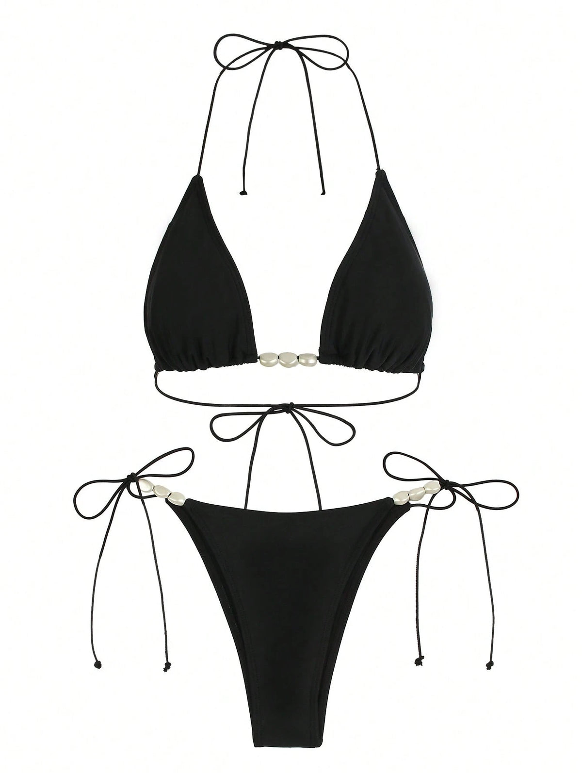 Polovedo Official New Arrival Spring/Summer European And American Style Women Solid White Halter Tie Sexy - image 2