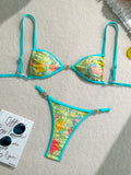 Swim Mod 2pcs/Set Women's Beach Vacation Valentine's Day Beach Party