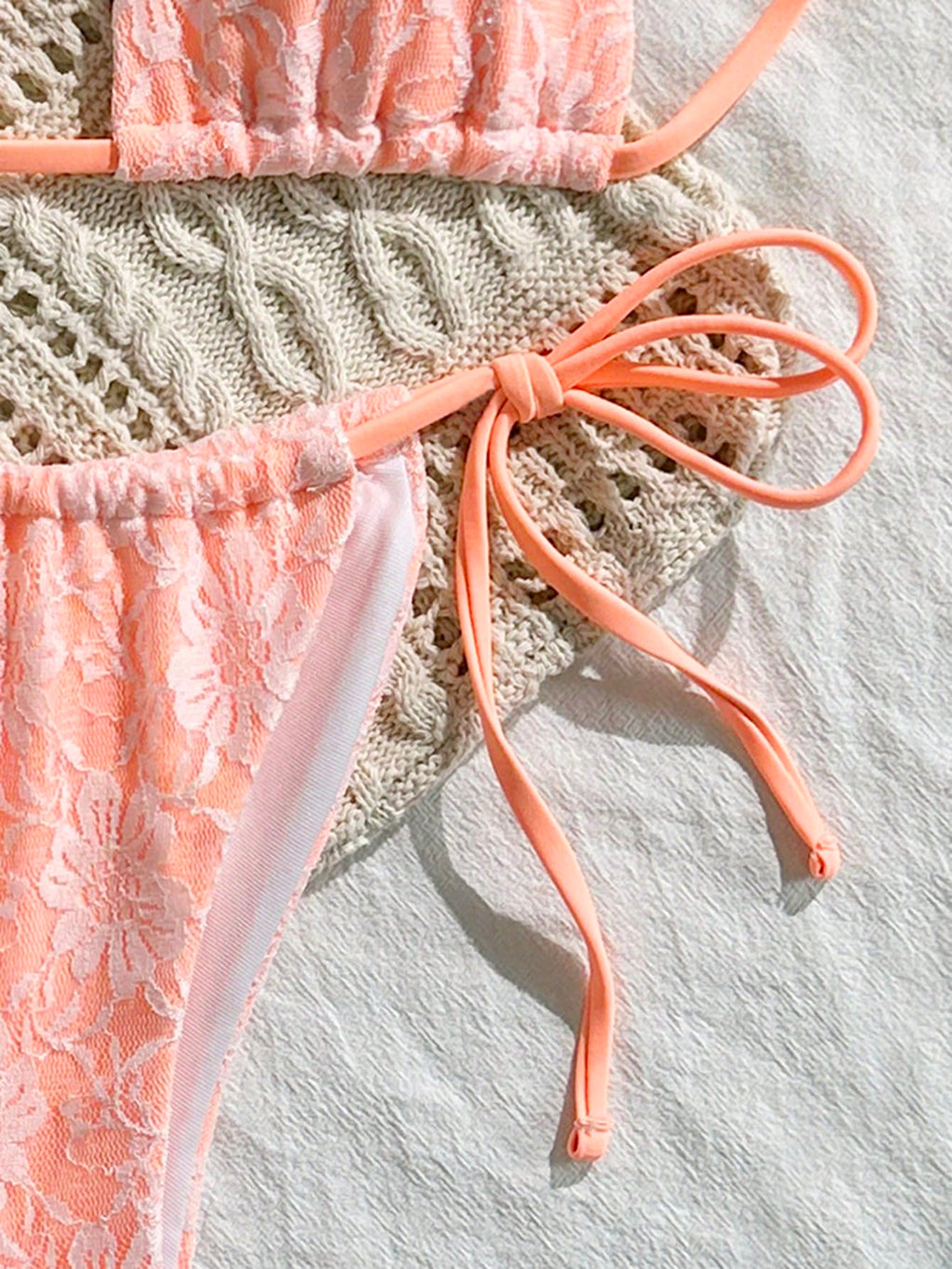 Swim Mod Women 3-Piece Bikini Set (Micro Triangle) For Summer Beach