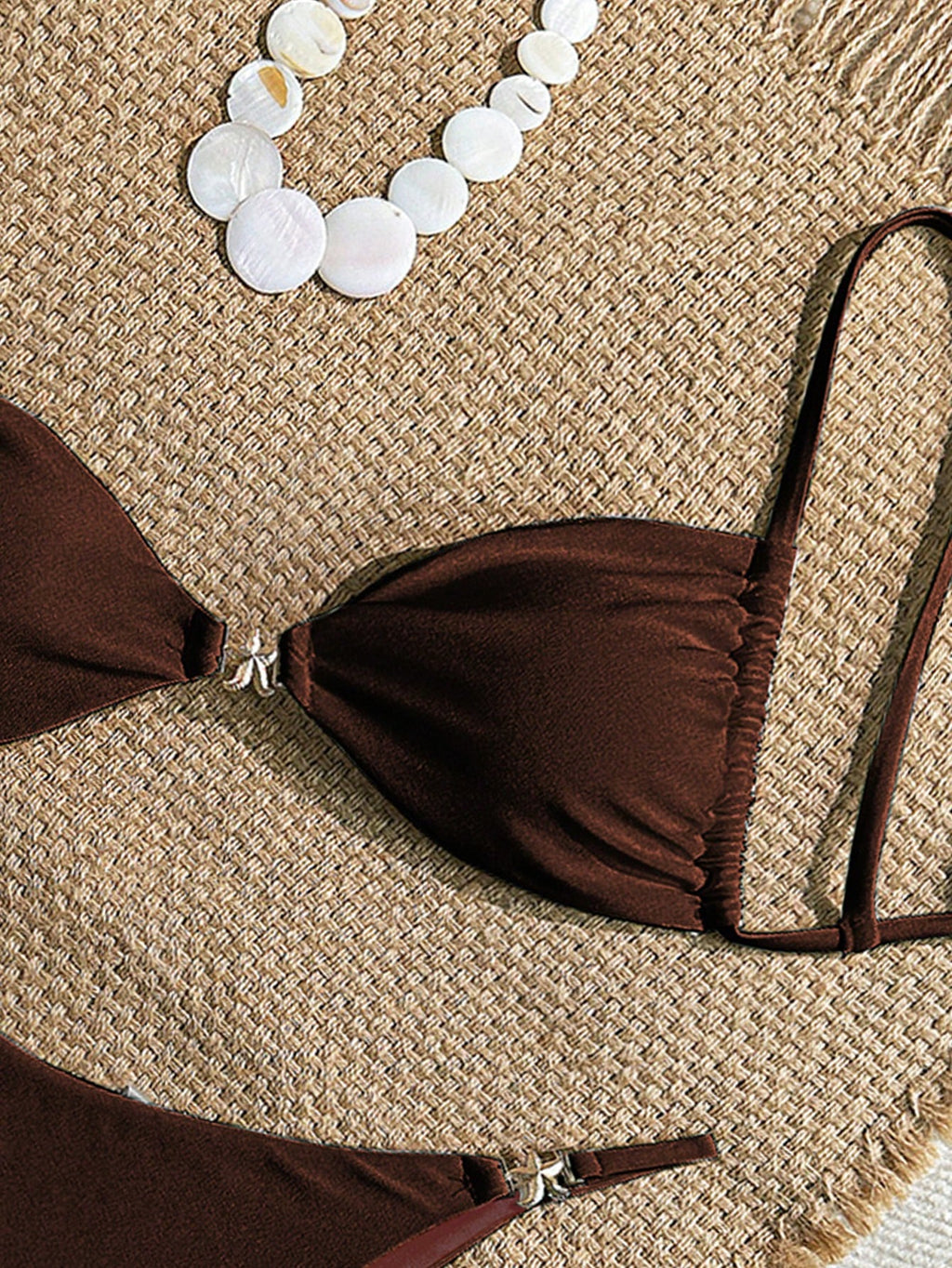 Women's Sexy Bikini 2 Pieces Set, With Glossy Accessories And Special Fabric Vacation Beach Summer - image 10
