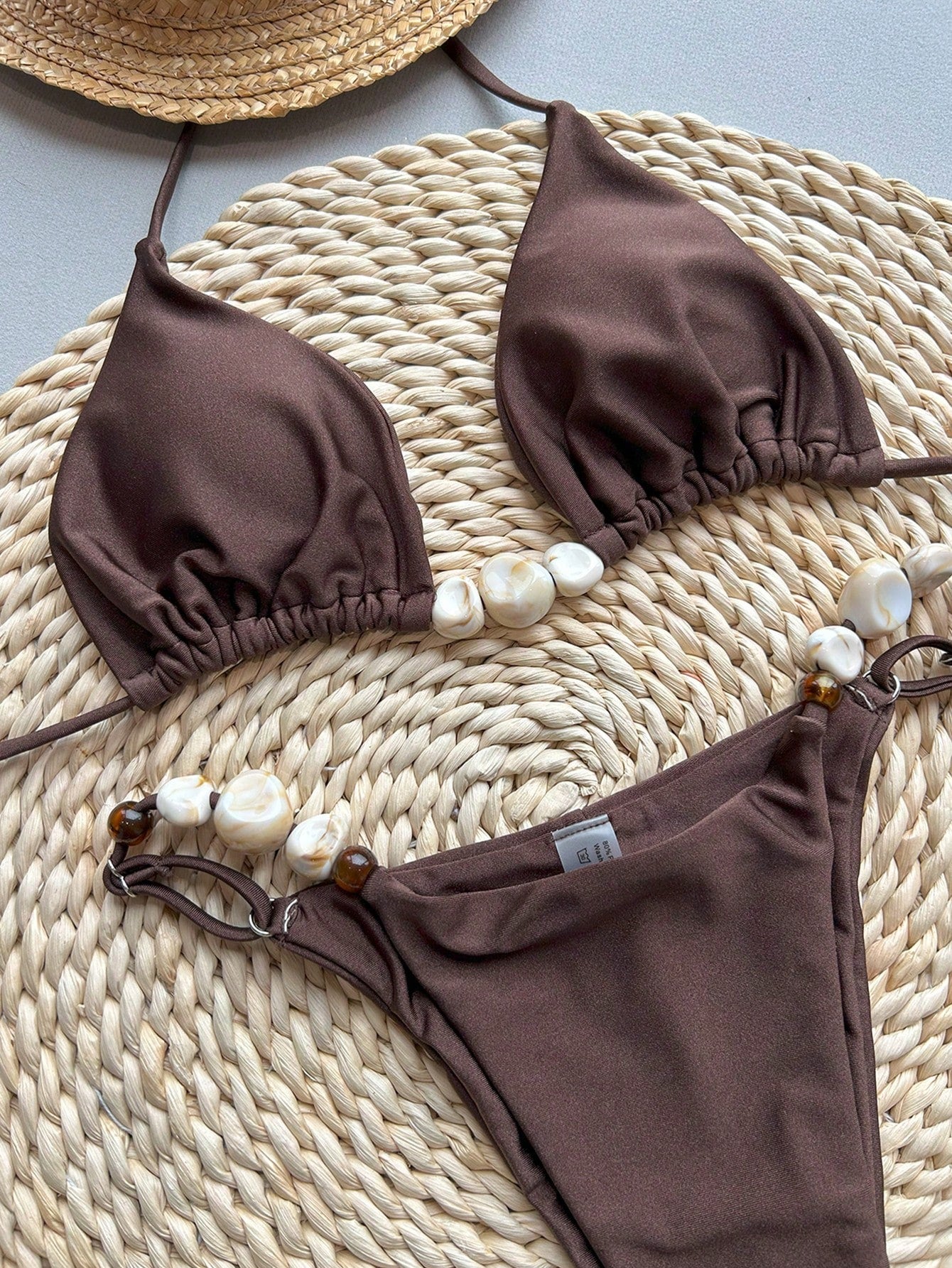 Bikinx 2026 New Sexy Solid Color Bikini Two Pieces Swimwear For Women Vacation B