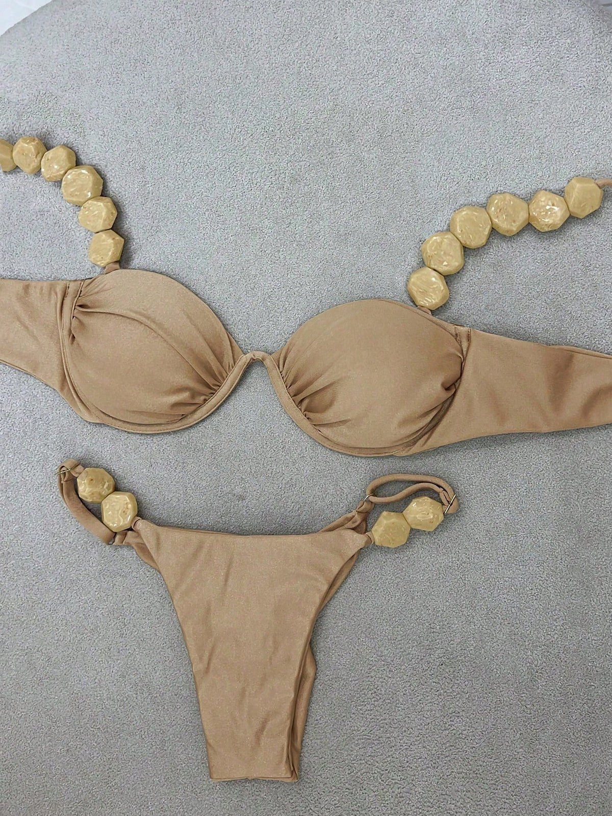 Polovedo Official New Arrival Sexy Solid Orange Bikini Swimsuit, Suitable For Beach, Vacation, Party, And - image 11