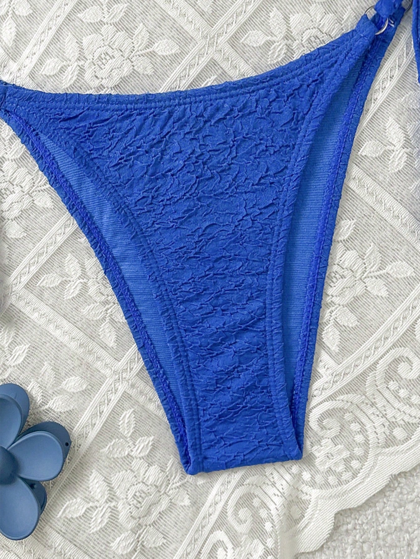 Swim Mod Women's Solid Color Bandeau Sexy Bikini Swimwear Set For Summer Beach V