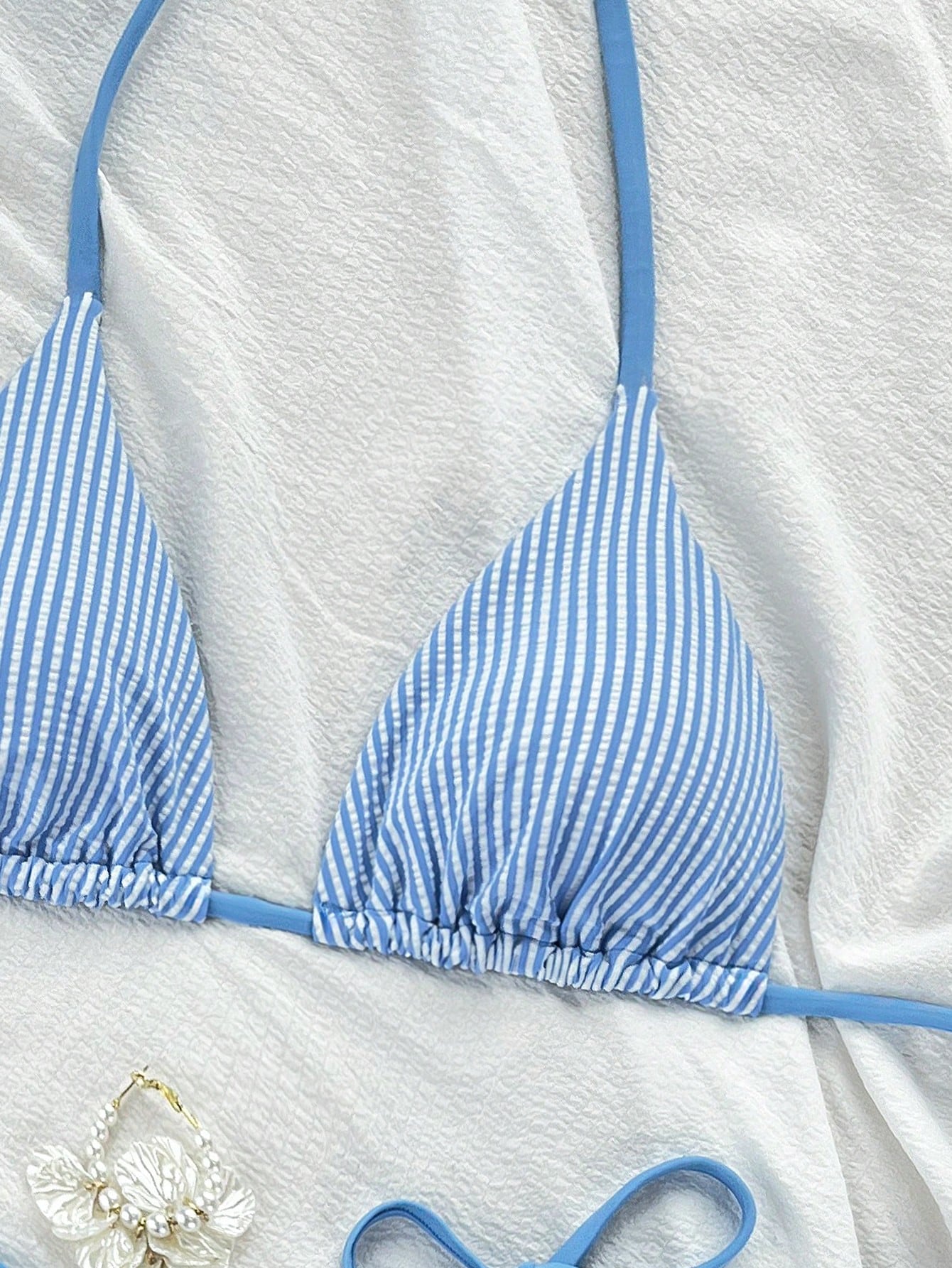 Swim Mod Yellow & Pink Contrast Spaghetti Strap Bikini Two Pieces