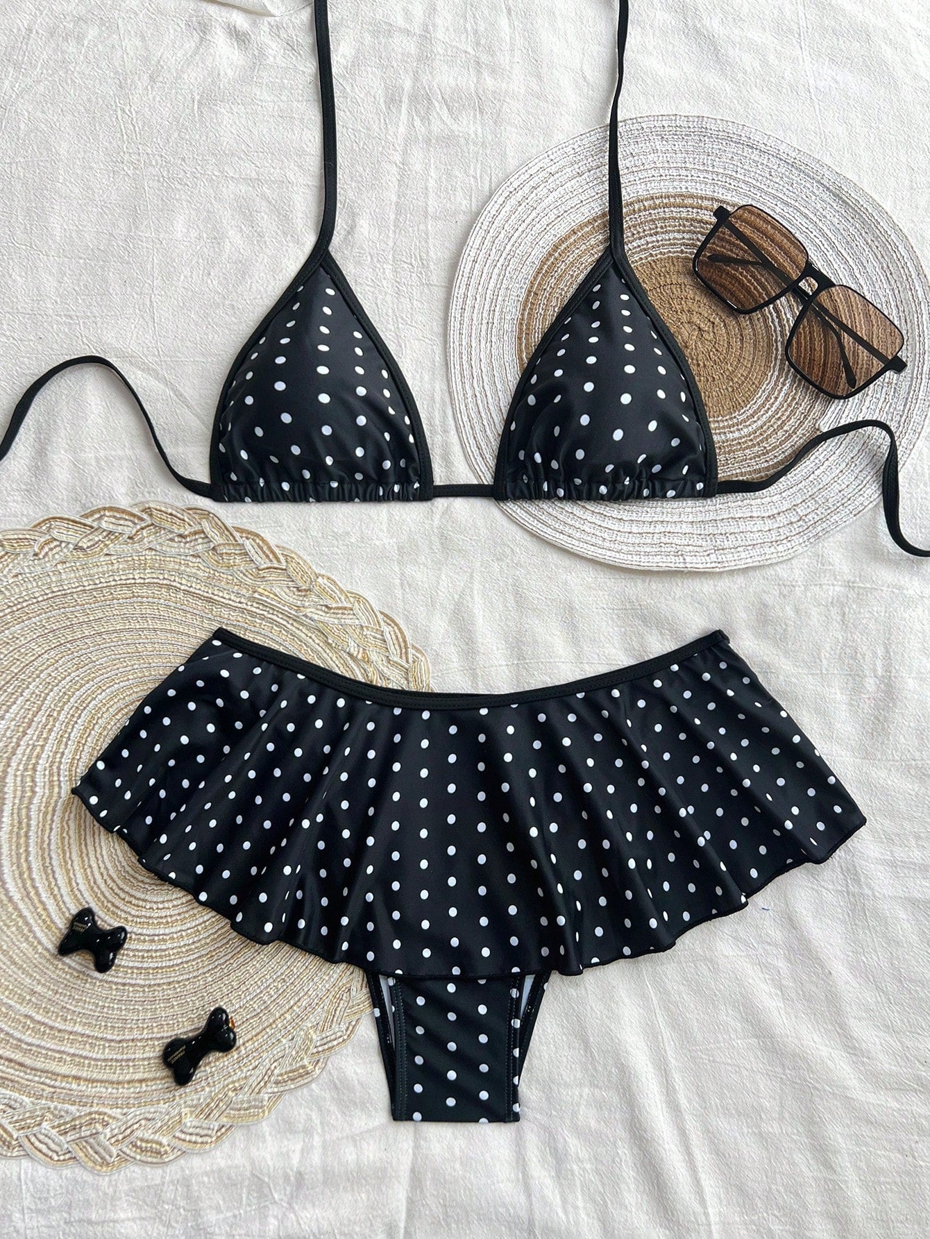 Swim Mod Pink Summer Cute Beach Party Holiday Holiday Women 2pcs