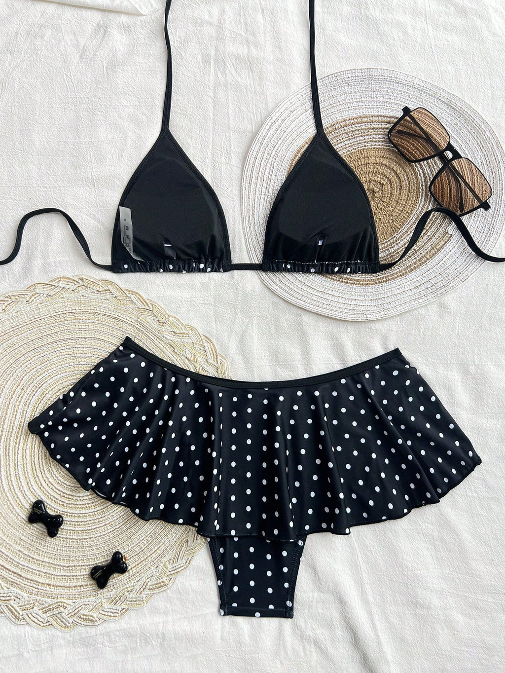 Swim Mod Pink Summer Cute Beach Party Holiday Holiday Women 2pcs