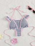 PEPPERMOLLY Women's Sexy & Fashionable Black & White 2 Pieces