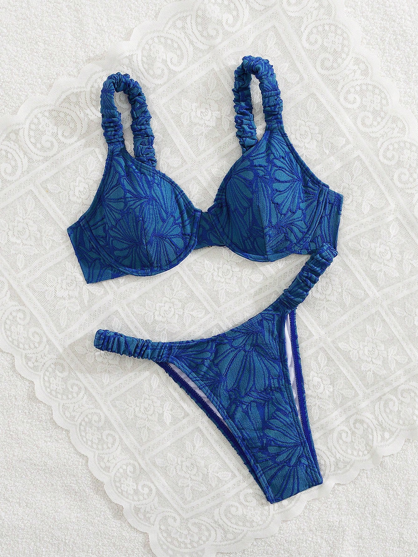 Swim Mod 2pcs/Set Women Springbreak Beach Wear Summer Outfits, Solid