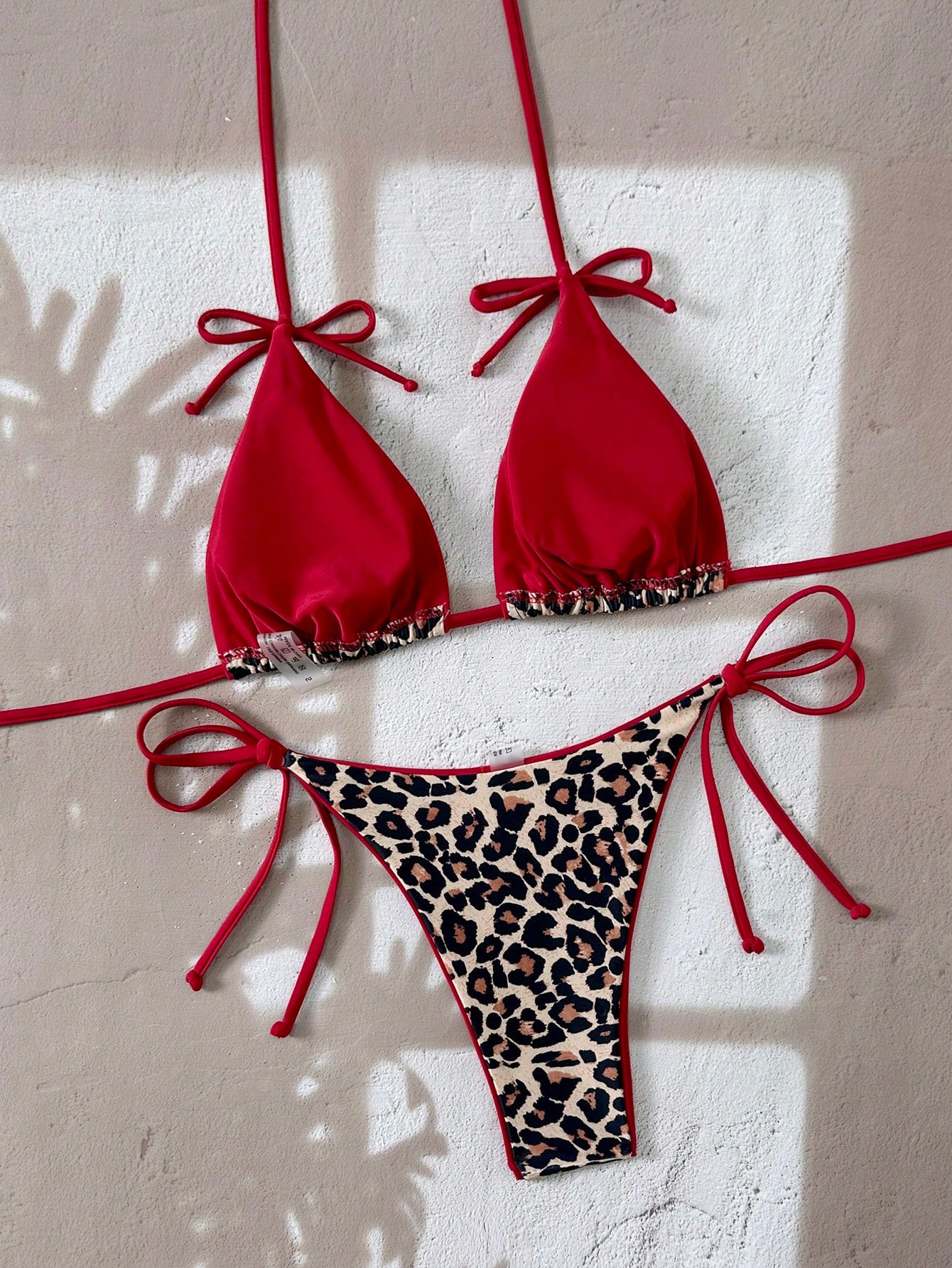 Women's New Sexy & Elegant Beach Resort Bikini Set, Leopard Print 2