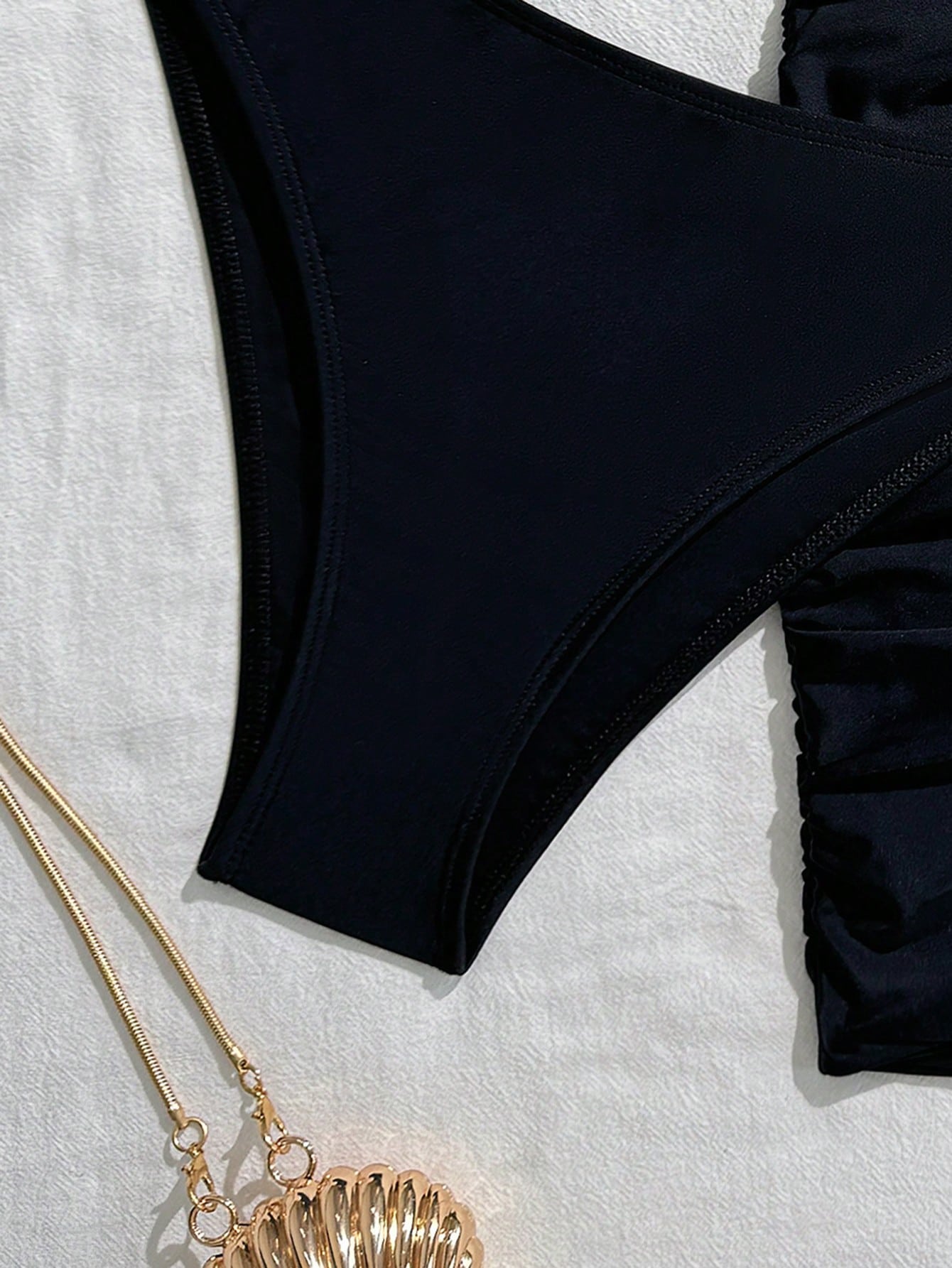 Summer 3pcs Starfish Halter Neck Bikini Set, Triangle Bikini Top, Sexy Star Back Tie Ruffle Backless Skirt, - image 3