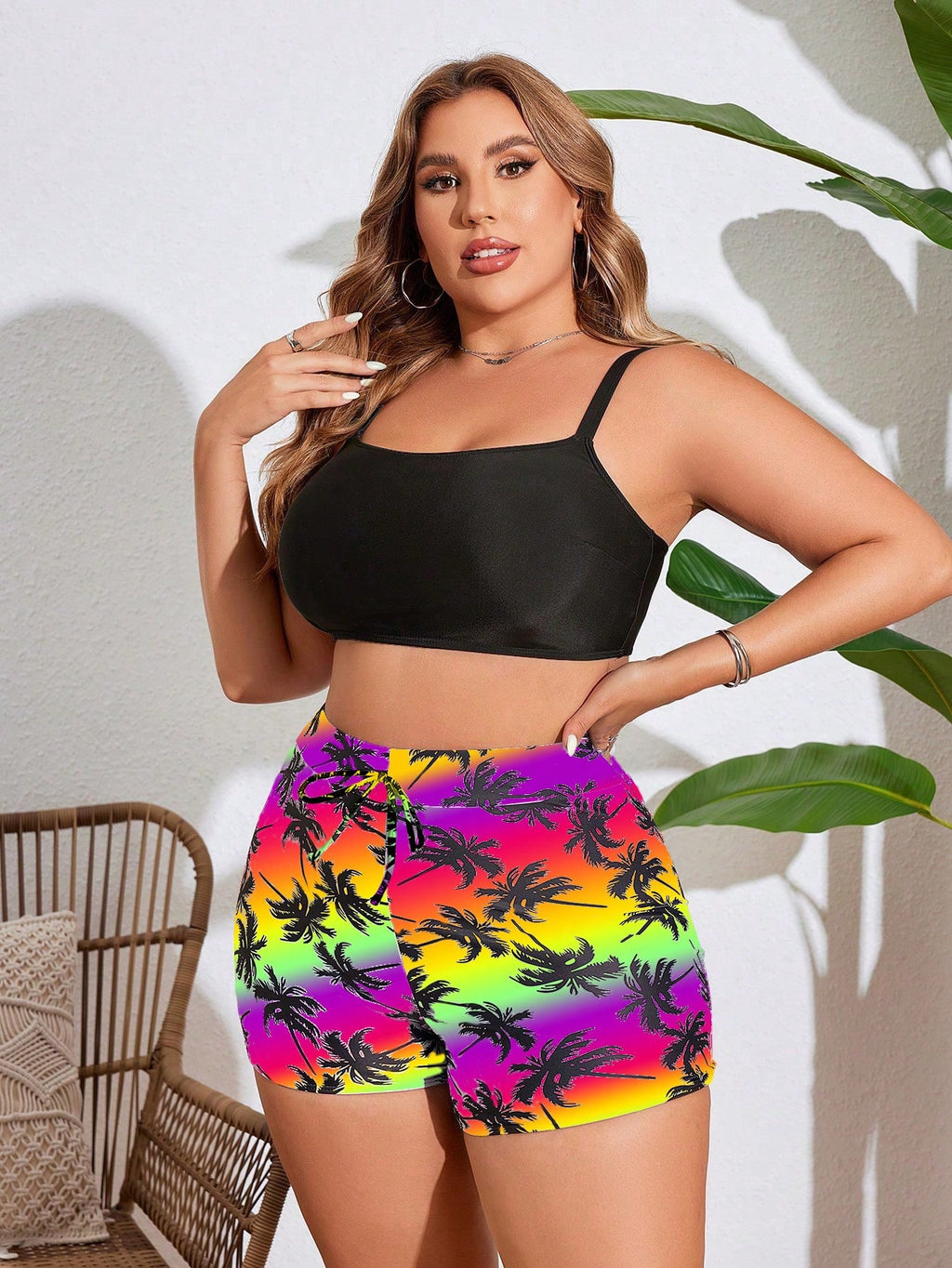 Swim Lushoire Plus Size Halter Bikini, Fashionable For Summer - image 18