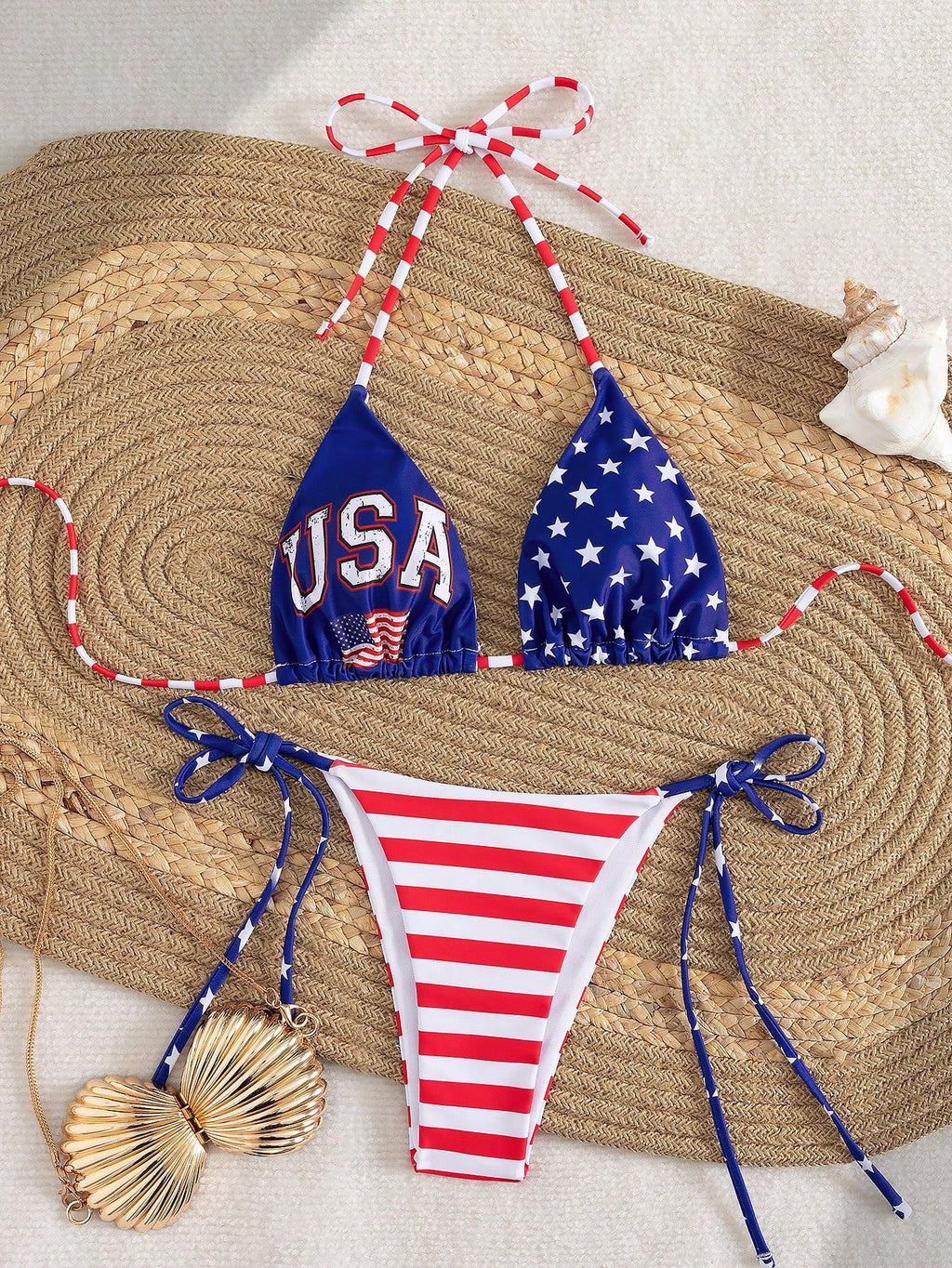Swim SXY Women's Sexy Summer Vacation & Leisure Style Jamaica/Brazil Flag Print