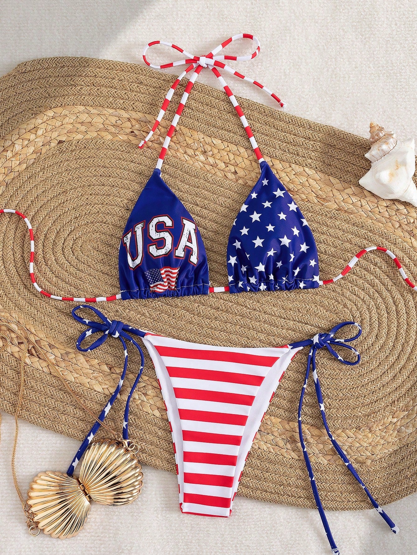 Swim SXY Women's Sexy Summer Vacation & Leisure Style Jamaica/Brazil Flag Print