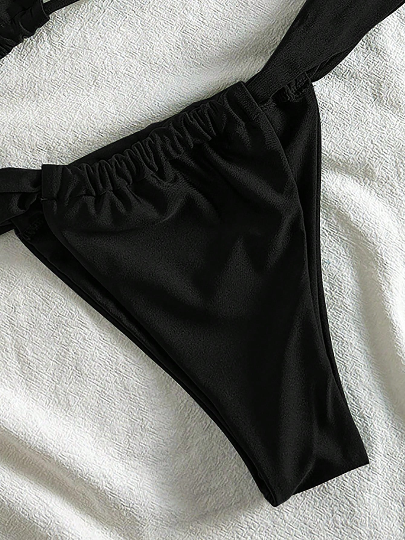 Swim Mod Women's Solid Color Bikini Set