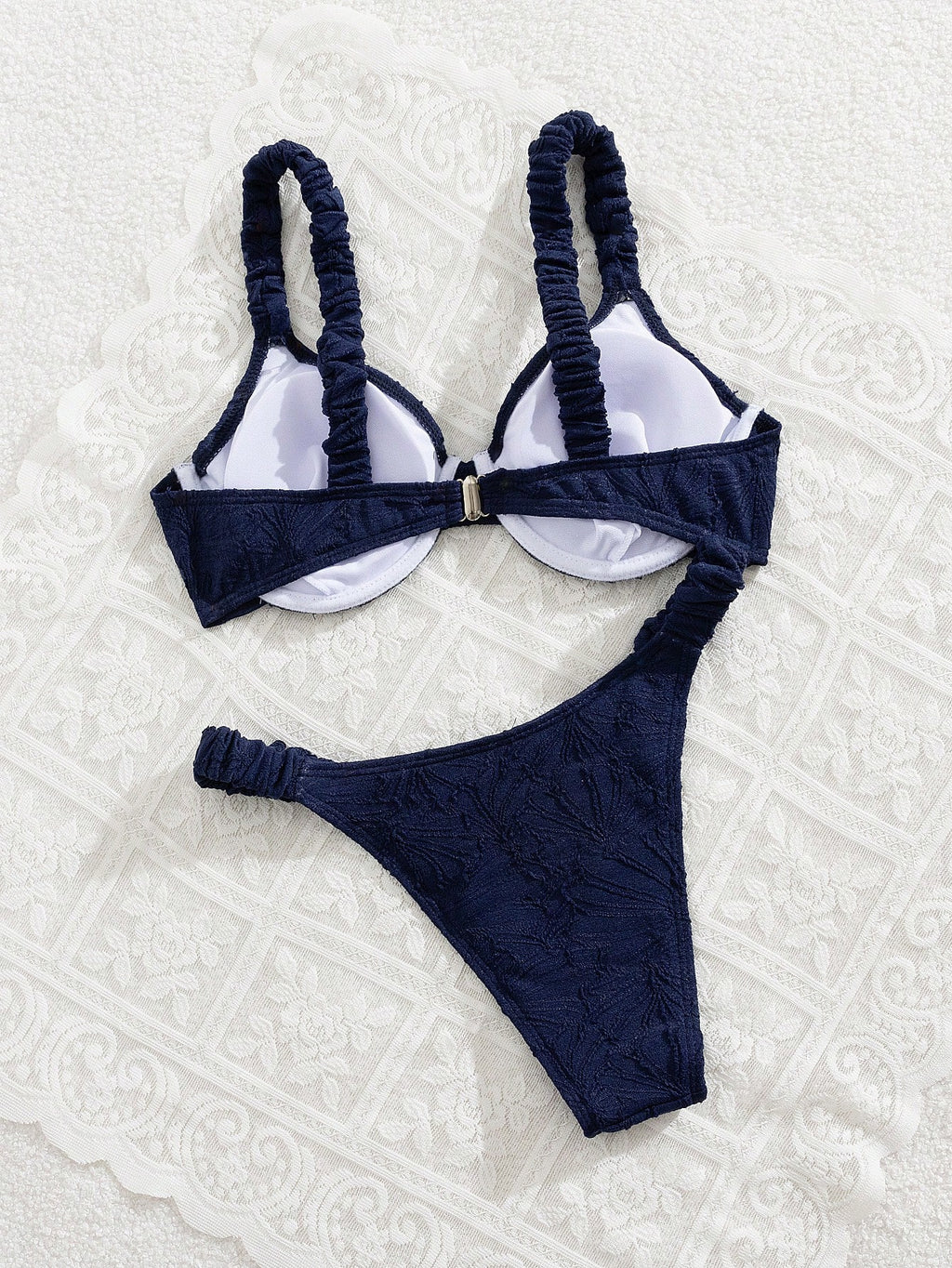 Swim Mod 2pcs/Set Women Springbreak Beach Wear Summer Outfits, Solid