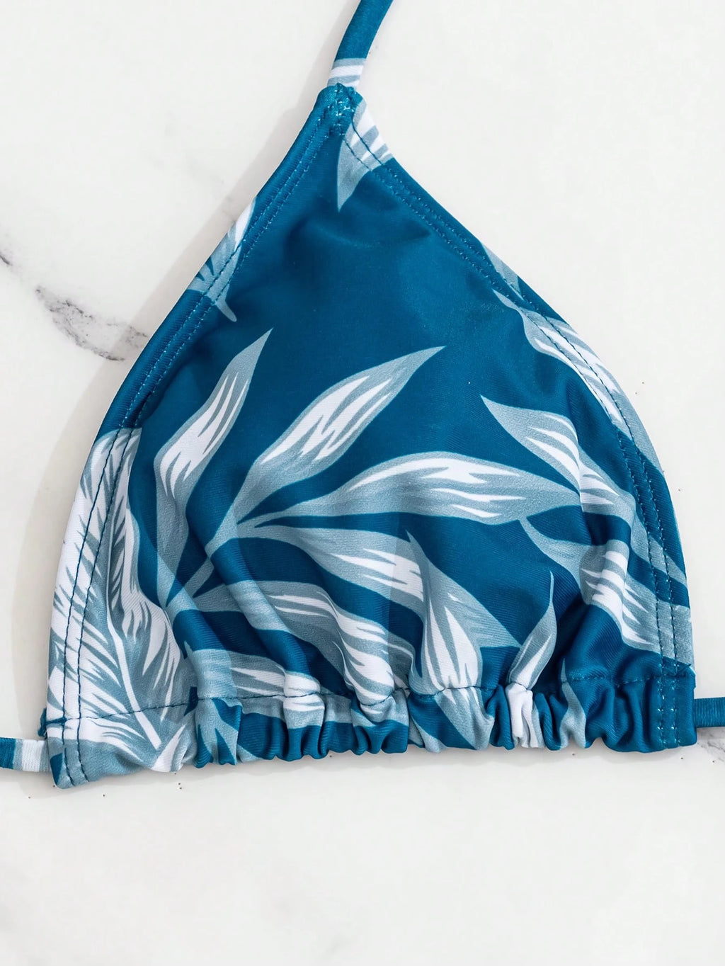 Swim Vcay Women's Summer Beach Tropical Plant Print Halter Tie Sexy