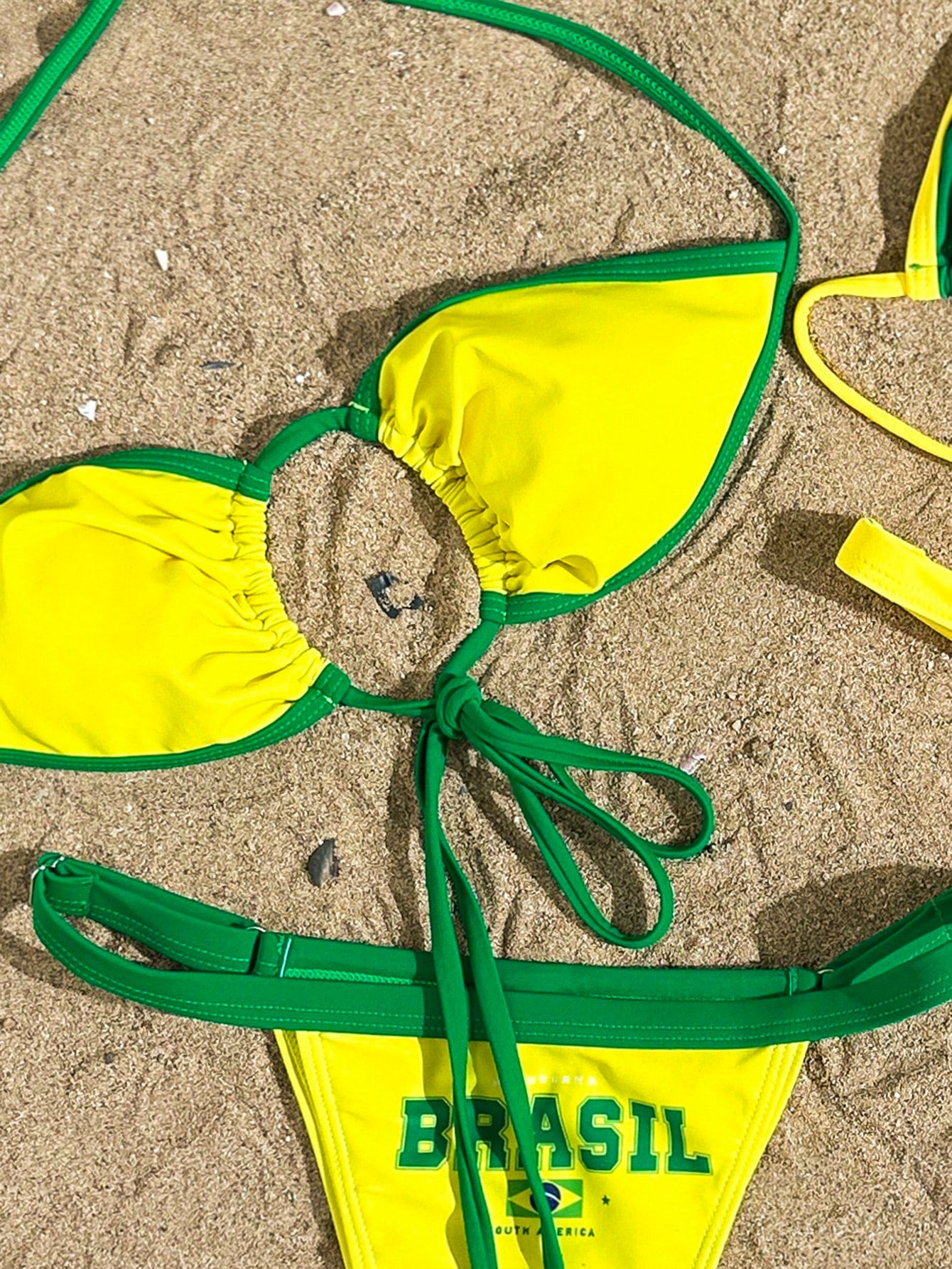 Swim Vcay Women Swimsuit Set: Backless Strap Top And Thong Bikini Bottom Beach Vacation Multi-Piece Swimwear, - image 11