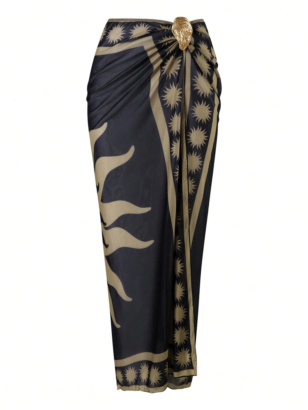 Swim Oasis 3pcs/Set 2026 New Women Swimwear Bra Printed Mesh Maxi