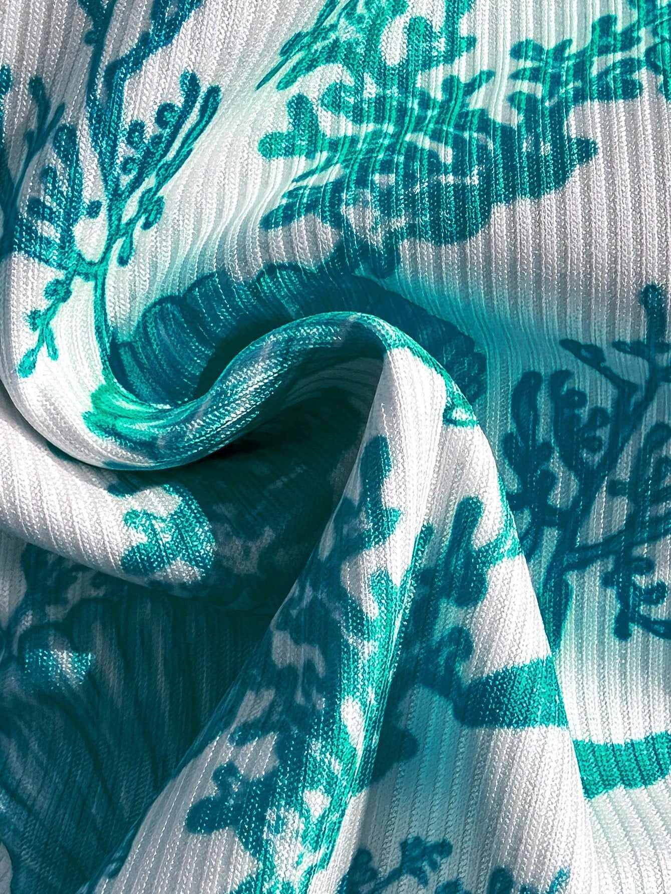 Swim Mod 2pcs/Set Summer Holiday Random Print Textured Shell