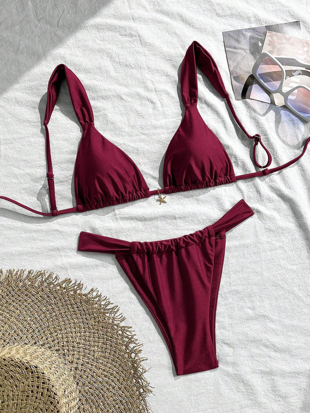 Swim MOD 2pcs Spring/Summer Vacation Random Print Cherry Accessory