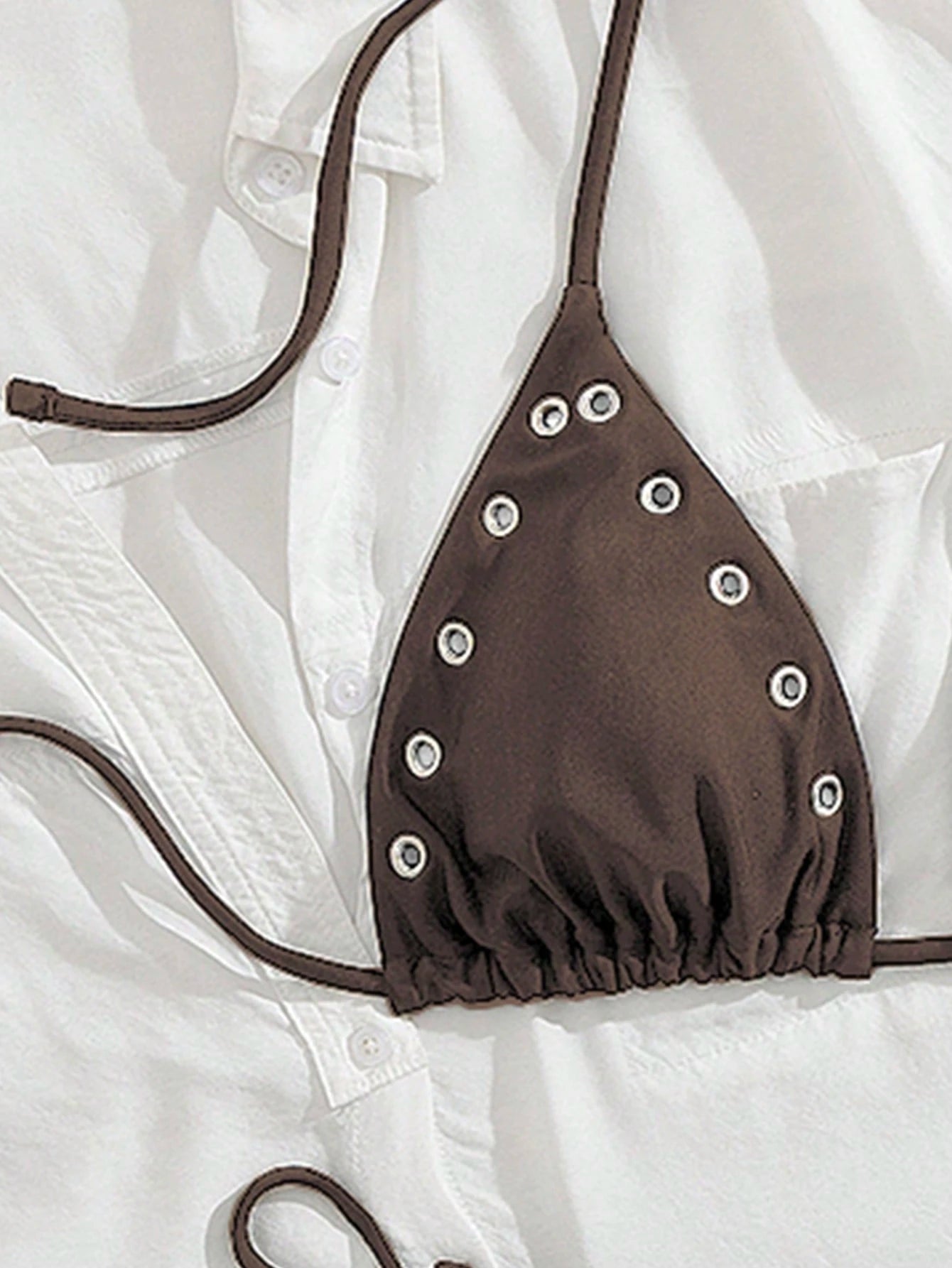 Women's New European & American Style Bikini Set Vacation Beach Black