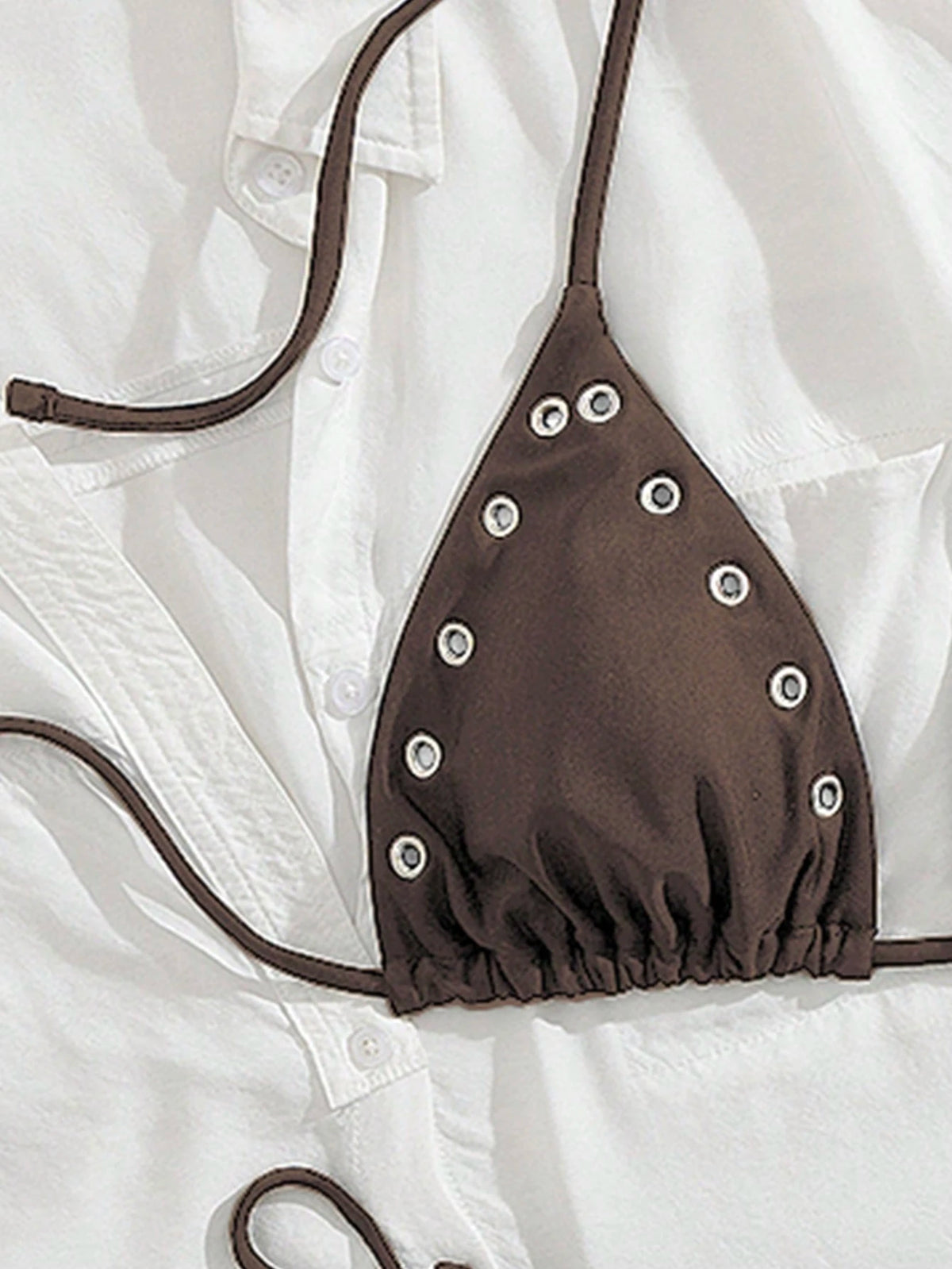 Women's New European & American Style Bikini Set Vacation Beach Black Summer, Resort Wear - image 19