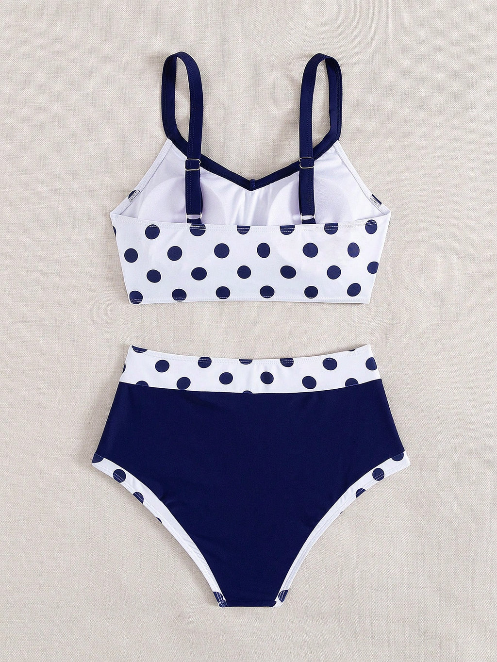 Swim Lushoire 2pcs/Set New Colorful Bowknot Backless Off Shoulder