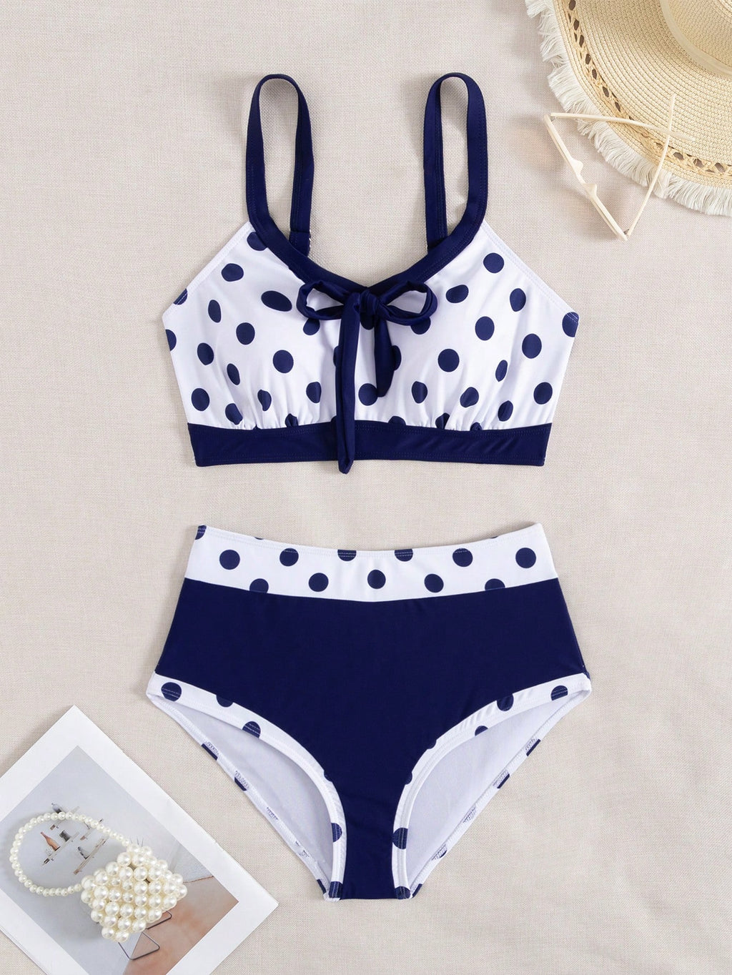 Swim Lushoire 2pcs/Set New Colorful Bowknot Backless Off Shoulder