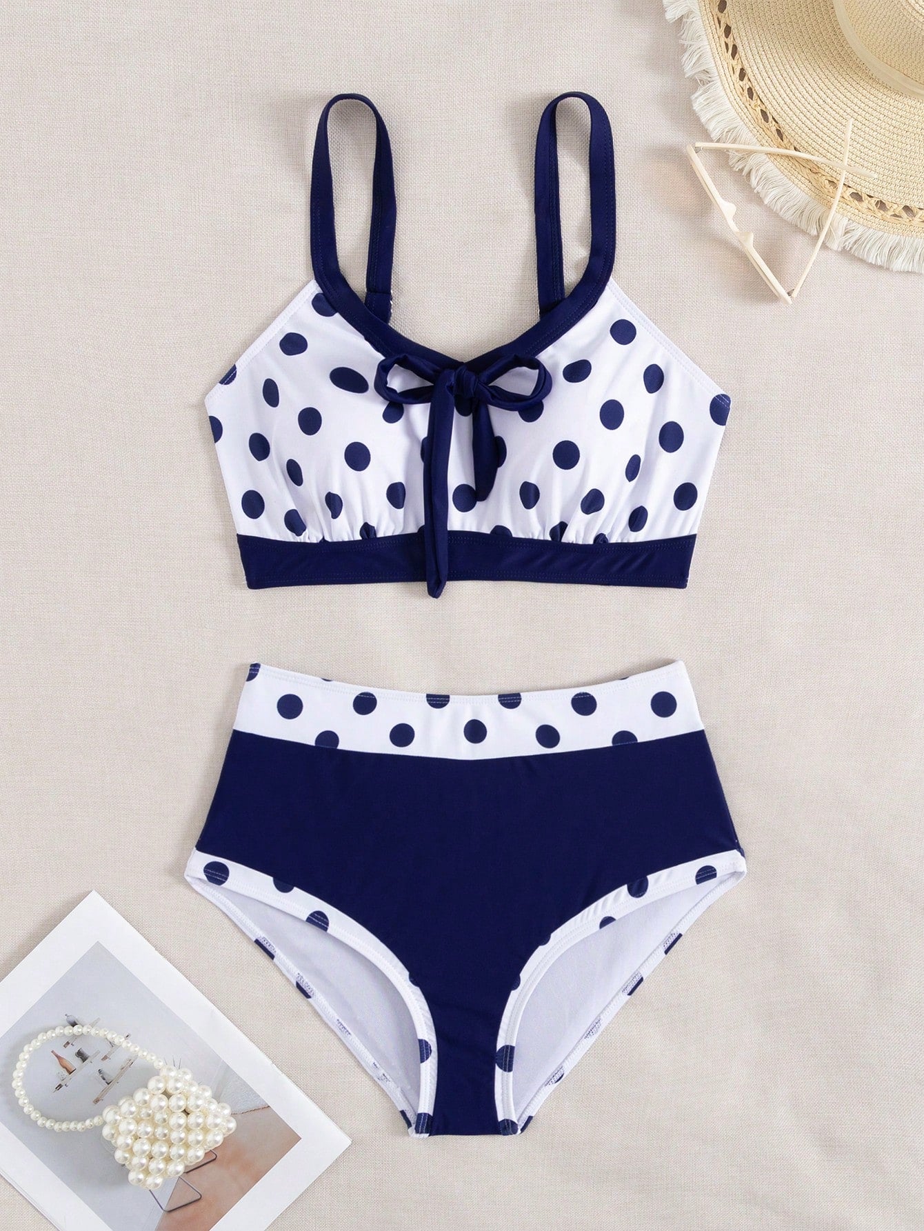 Swim Lushoire 2pcs/Set New Colorful Bowknot Backless Off Shoulder